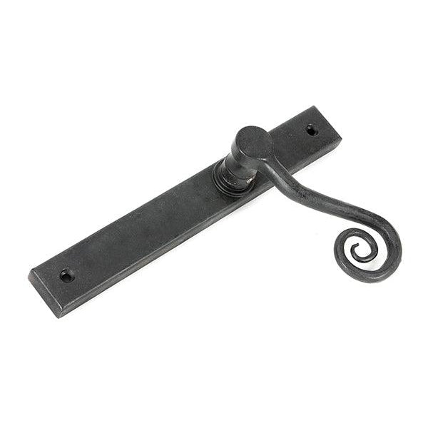 External Beeswax Monkeytail Slimline Lever Espag. Latch Set -LH | From The Anvil-Espagnolette-Yester Home