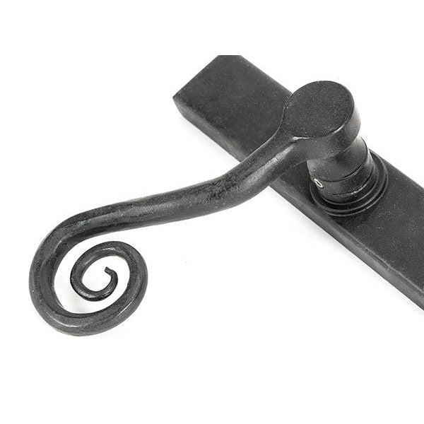 External Beeswax Monkeytail Slimline Lever Espag. Latch Set -LH | From The Anvil-Espagnolette-Yester Home