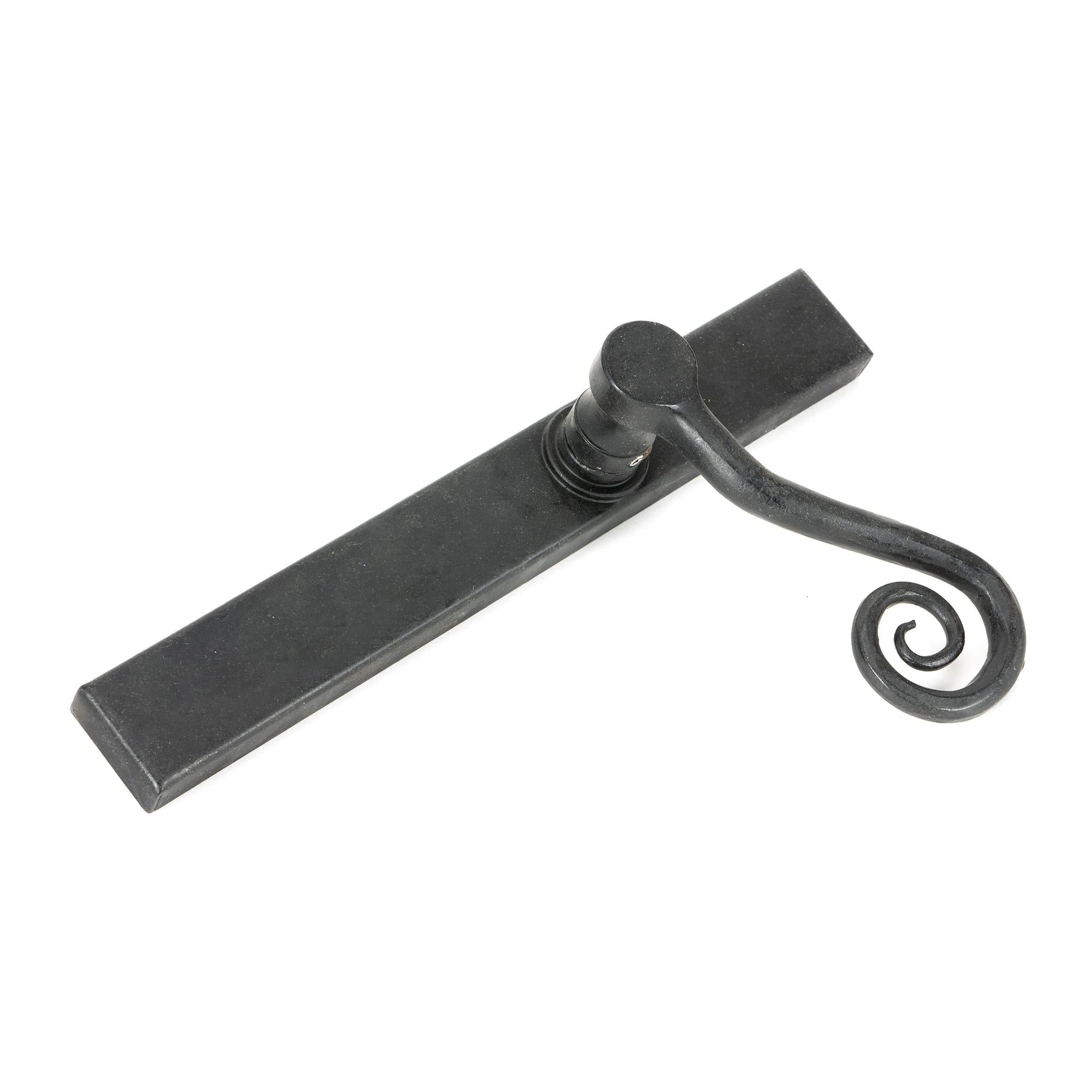 External Beeswax Monkeytail Slimline Lever Espag. Latch Set -RH | From The Anvil - Espagnolette - From The Anvil - Yester Home
