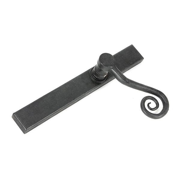 External Beeswax Monkeytail Slimline Lever Espag. Latch Set -RH | From The Anvil-Espagnolette-Yester Home
