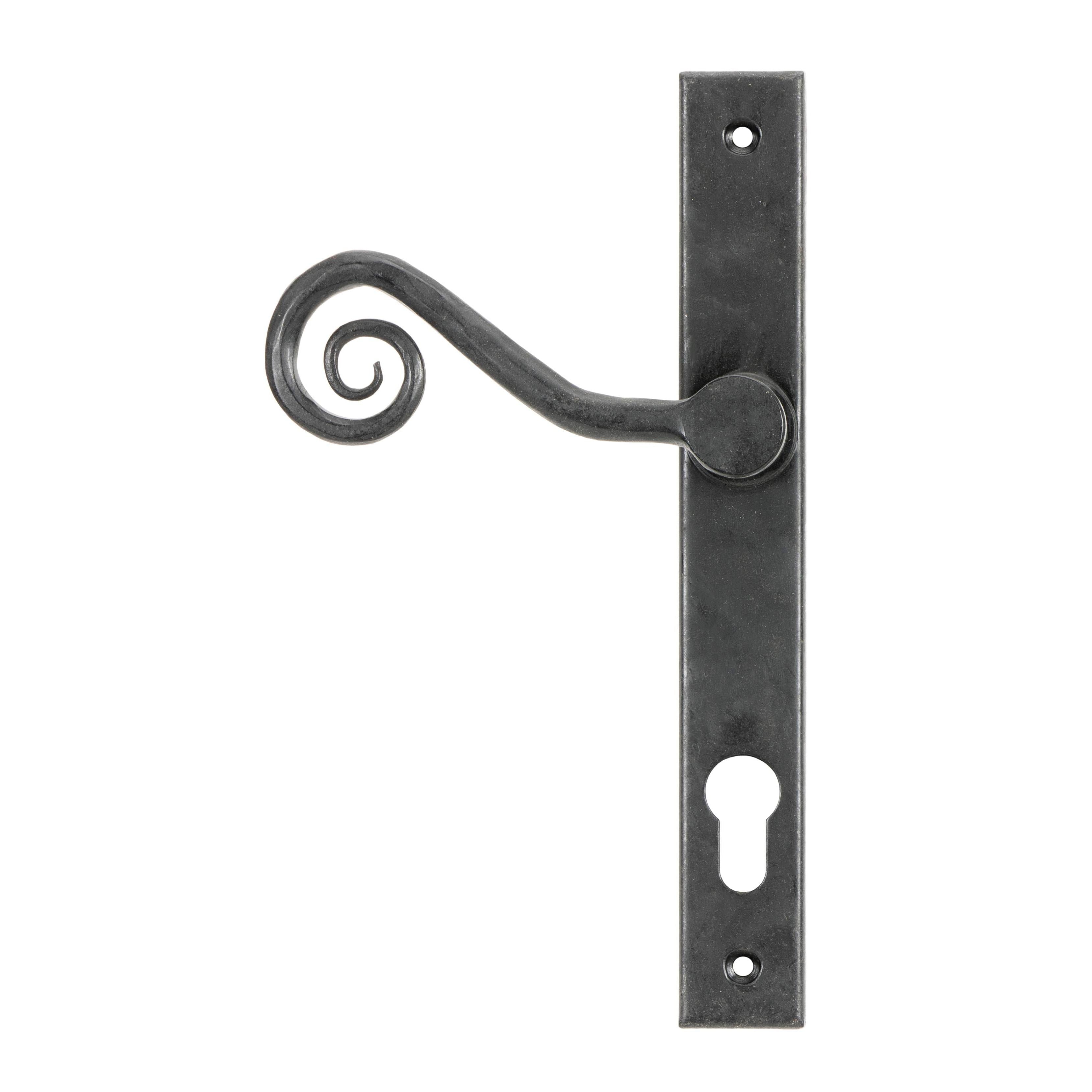 External Beeswax Monkeytail Slimline Lever Espag. Lock Set - RH | From The Anvil - Espagnolette - From The Anvil - Yester Home