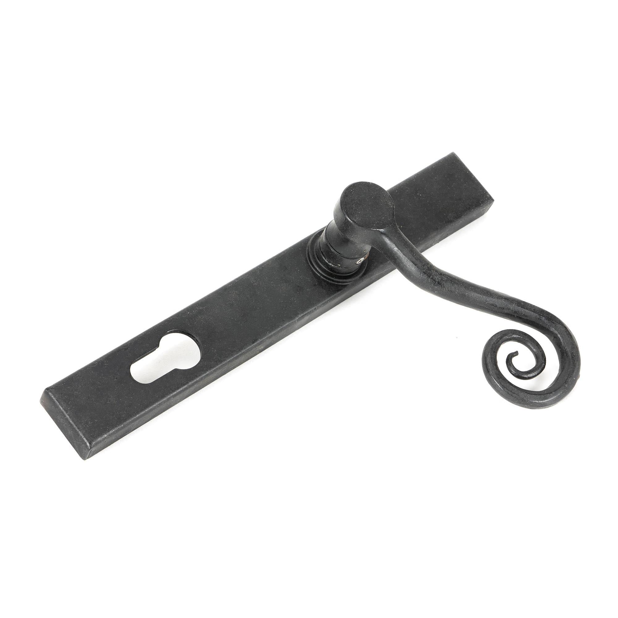 External Beeswax Monkeytail Slimline Lever Espag. Lock Set - RH | From The Anvil - Espagnolette - From The Anvil - Yester Home