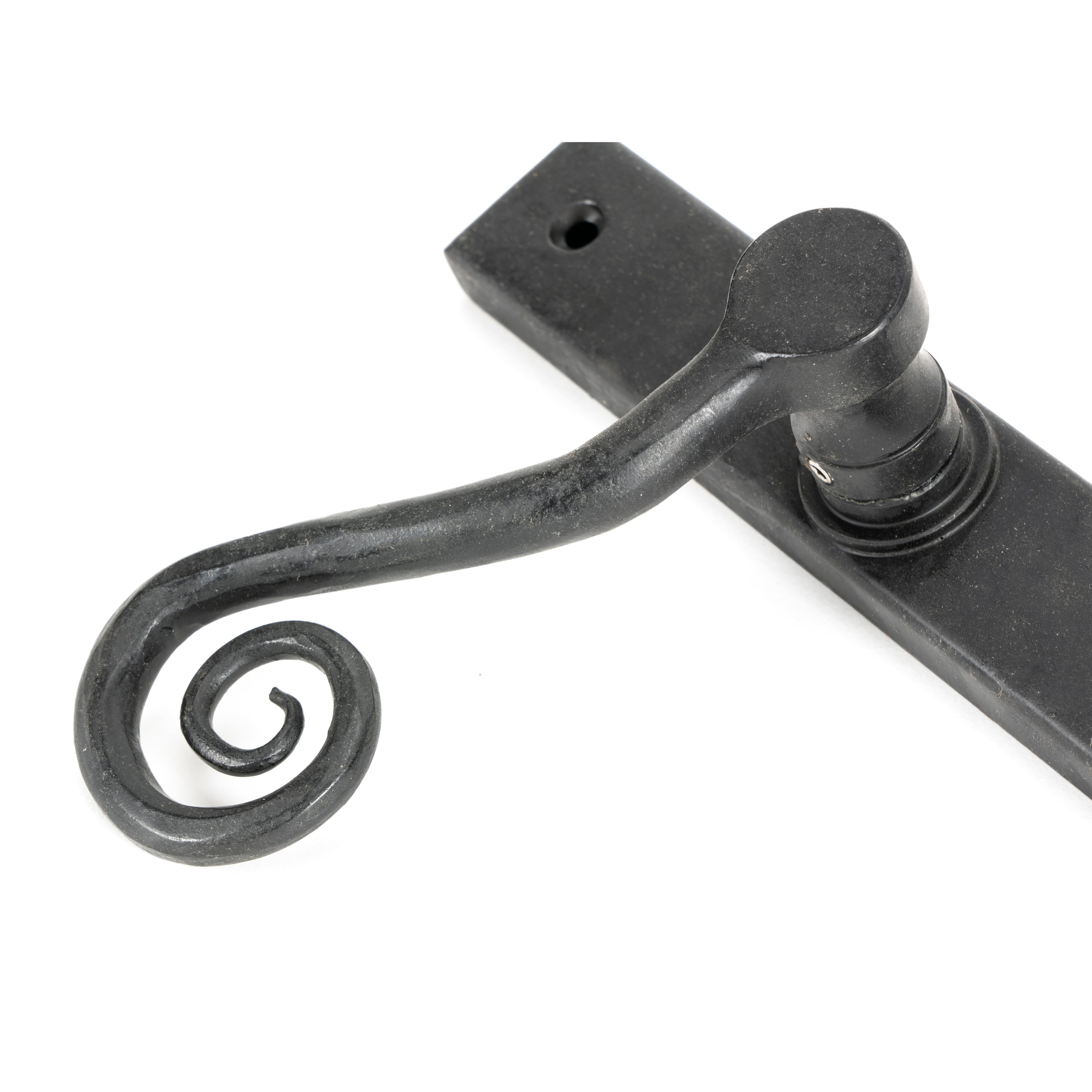 External Beeswax Monkeytail Slimline Lever Espag. Lock Set - RH | From The Anvil-Espagnolette-Yester Home