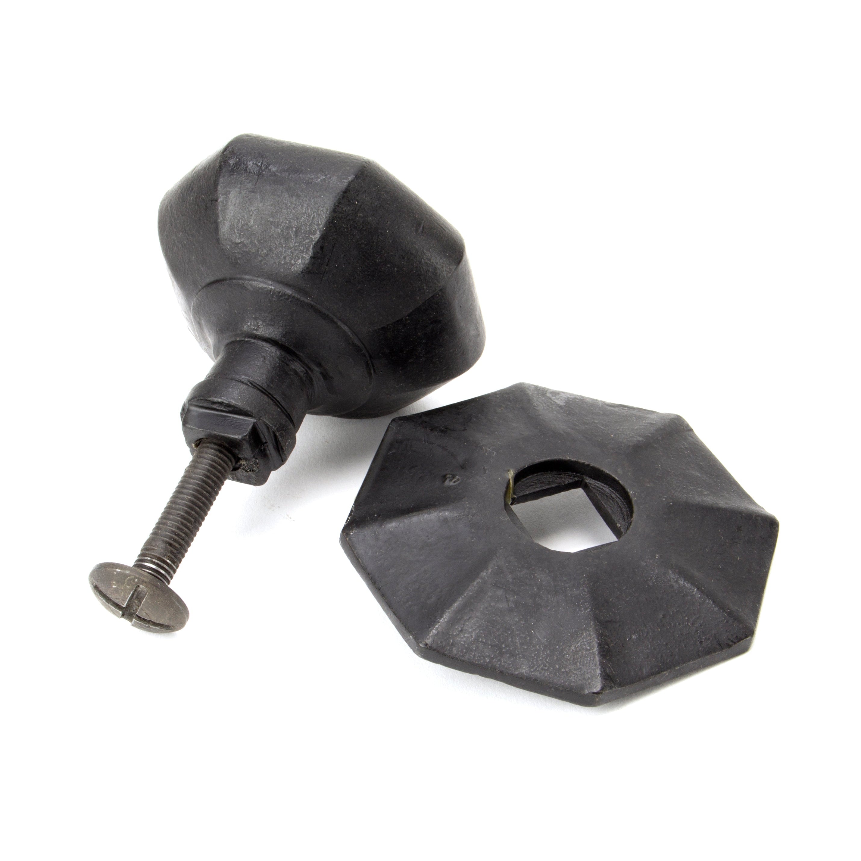 External Beeswax Octagonal Centre Door Knob | From The Anvil-Centre Door Knobs-Yester Home