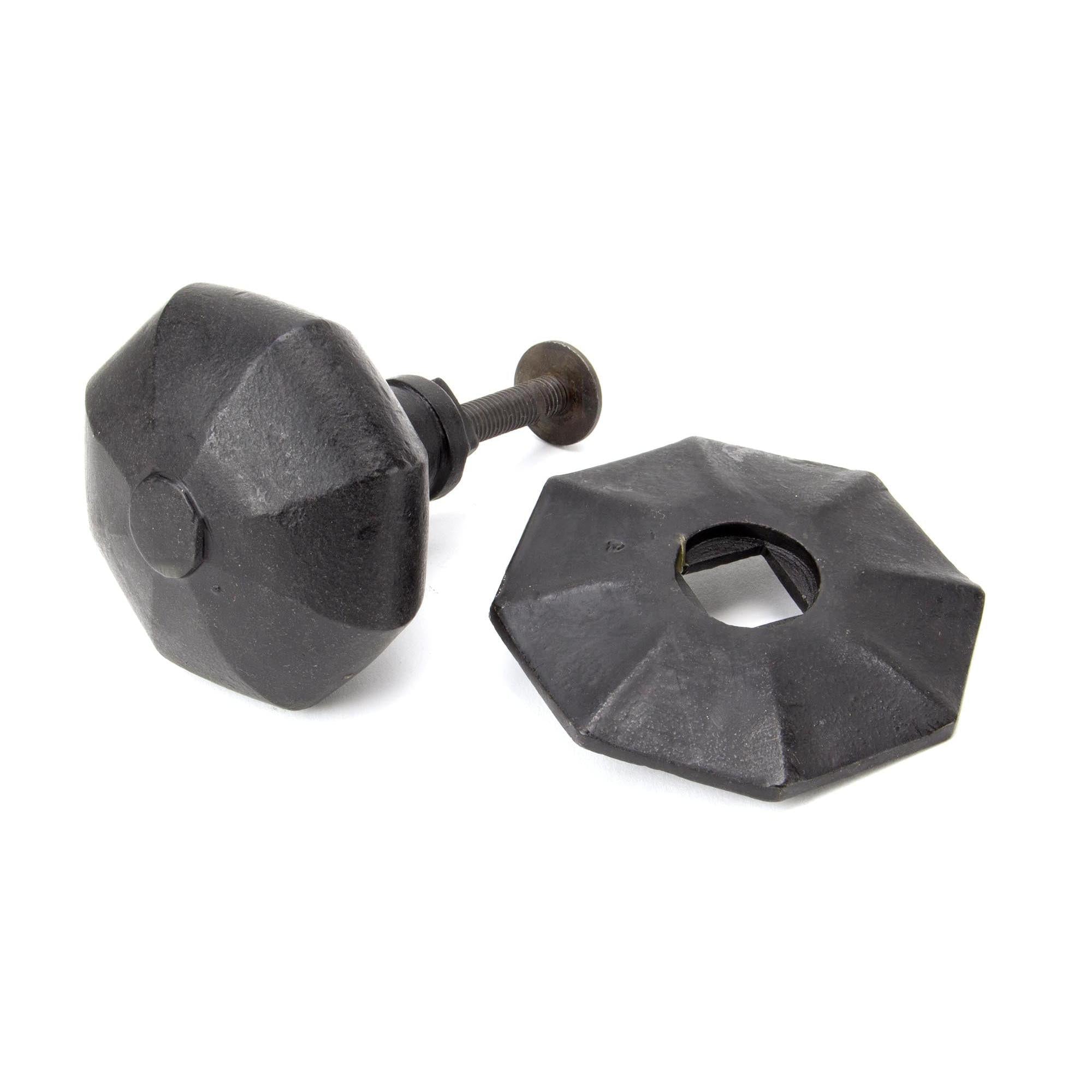 External Beeswax Octagonal Centre Door Knob | From The Anvil - Centre Door Knobs - From The Anvil - Yester Home
