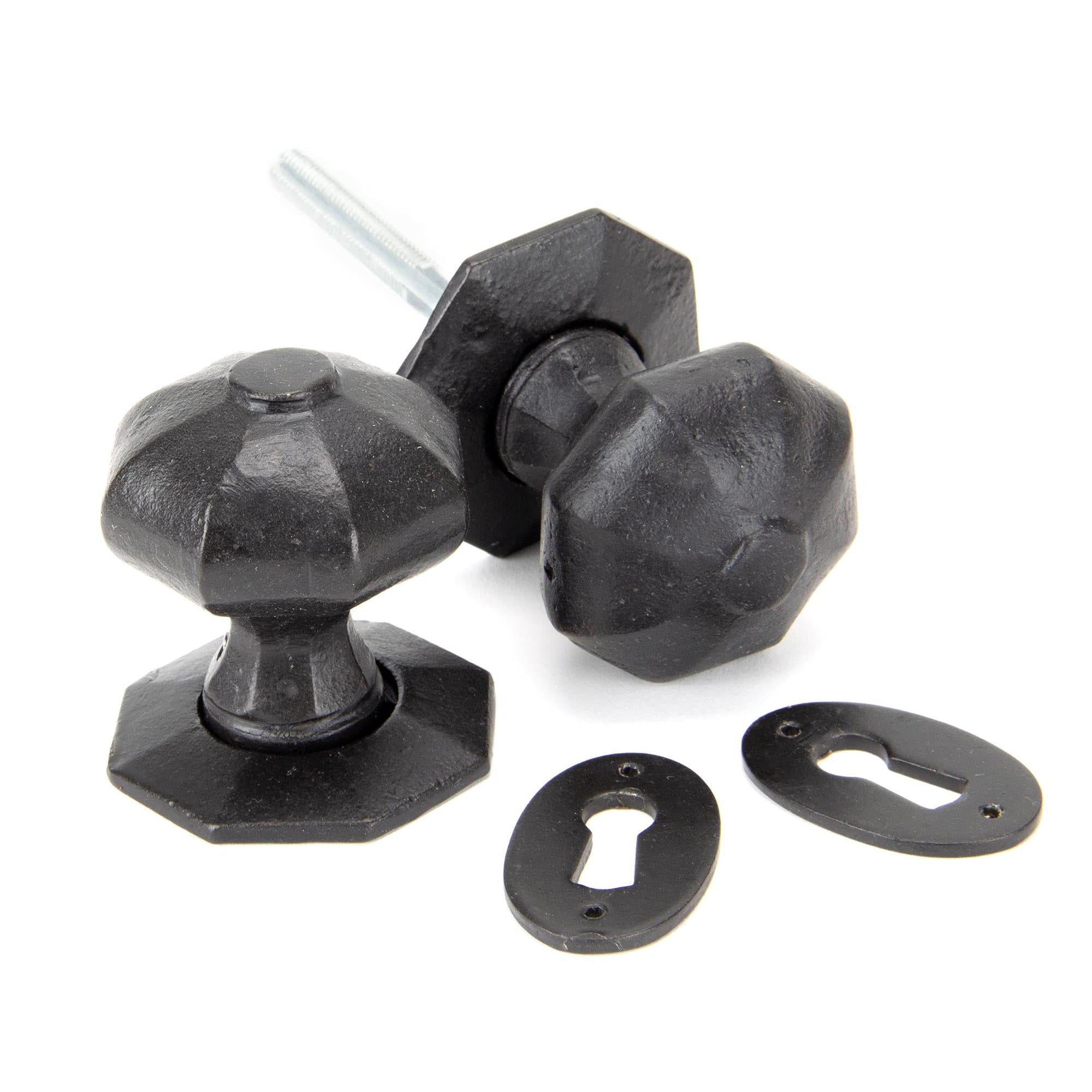External Beeswax Octagonal Mortice/Rim Knob Set | From The Anvil - Mortice Knobs - From The Anvil - Yester Home