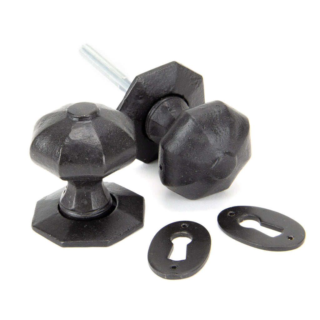 External Beeswax Octagonal Mortice/Rim Knob Set | From The Anvil-Mortice Knobs-Yester Home