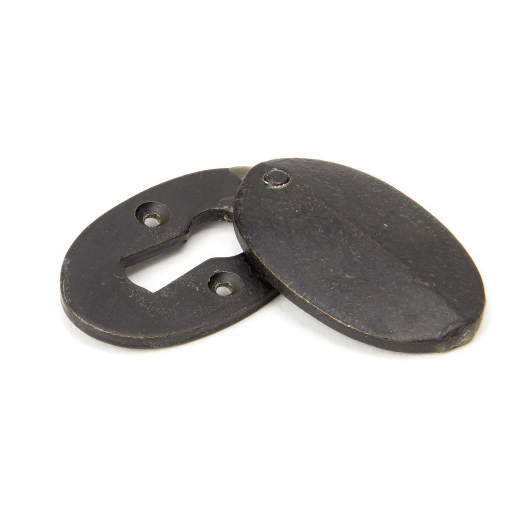 External Beeswax Oval Escutcheon & Cover | From The Anvil-Escutcheons-Yester Home