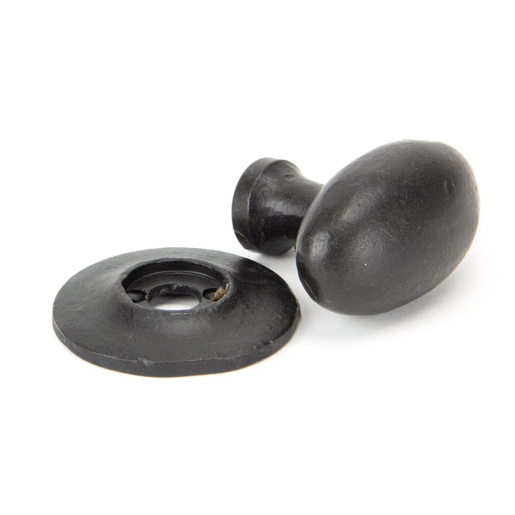 External Beeswax Oval Mortice/Rim Knob Set | From The Anvil-Mortice Knobs-Yester Home