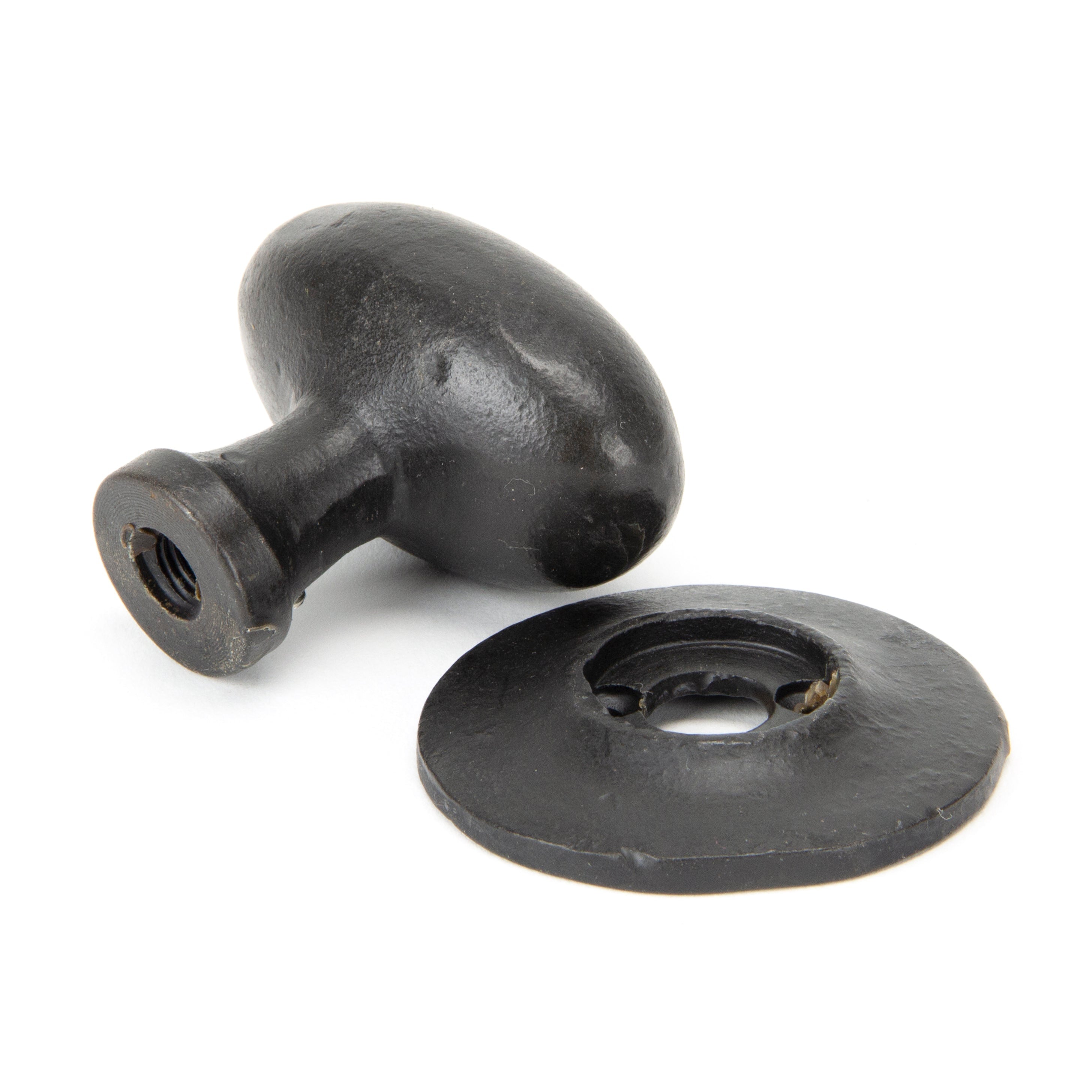 External Beeswax Oval Mortice/Rim Knob Set | From The Anvil-Mortice Knobs-Yester Home