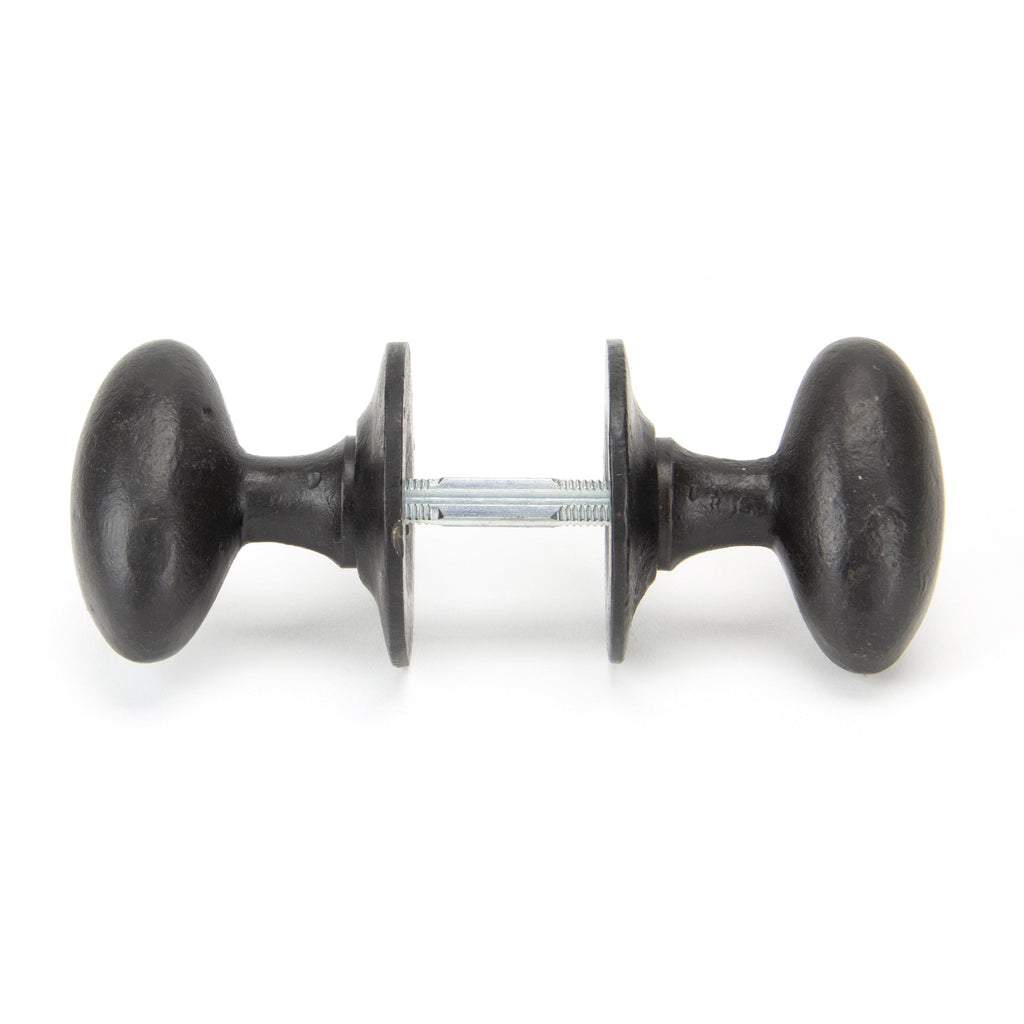 External Beeswax Oval Mortice/Rim Knob Set | From The Anvil-Mortice Knobs-Yester Home