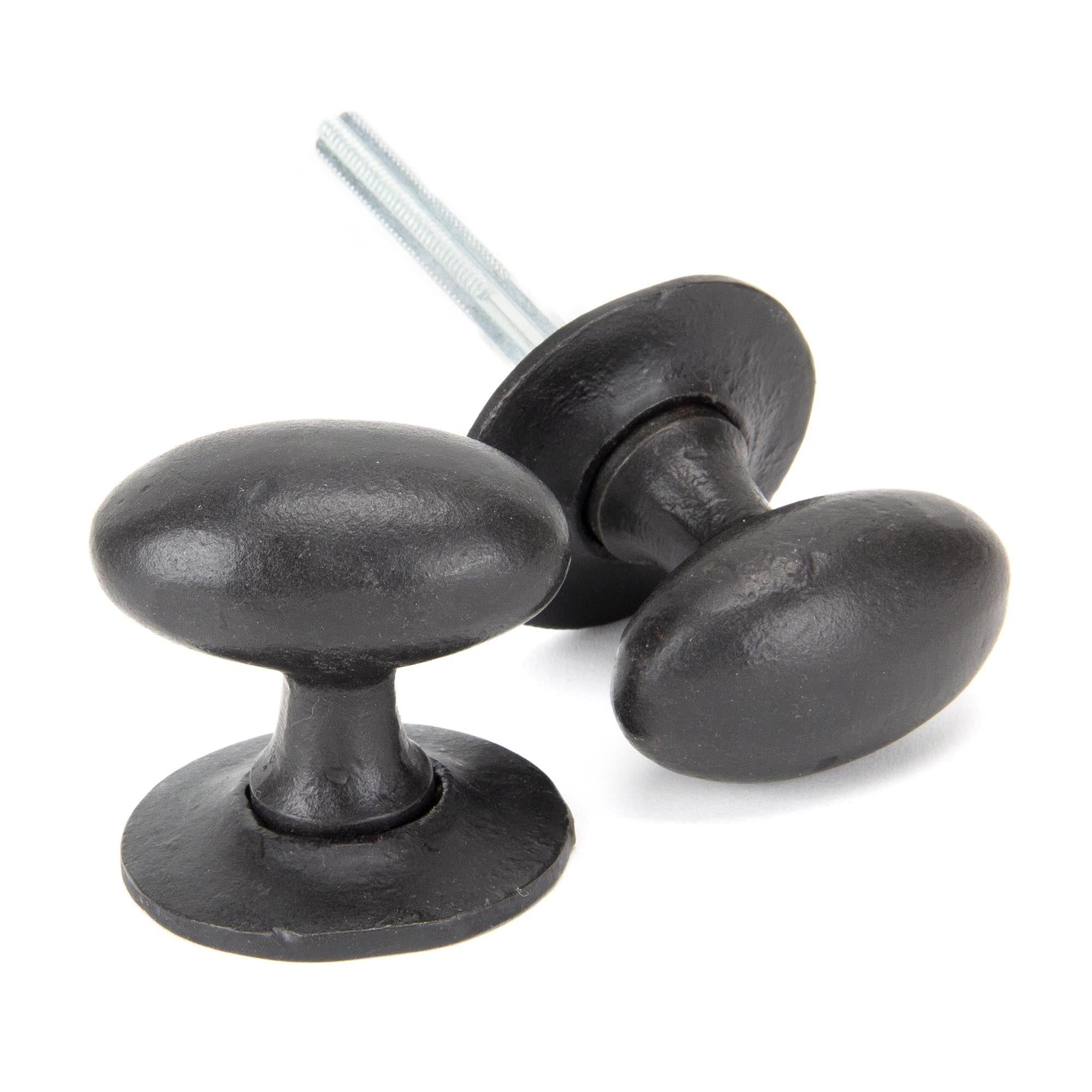 External Beeswax Oval Mortice/Rim Knob Set | From The Anvil - Mortice Knobs - From The Anvil - Yester Home