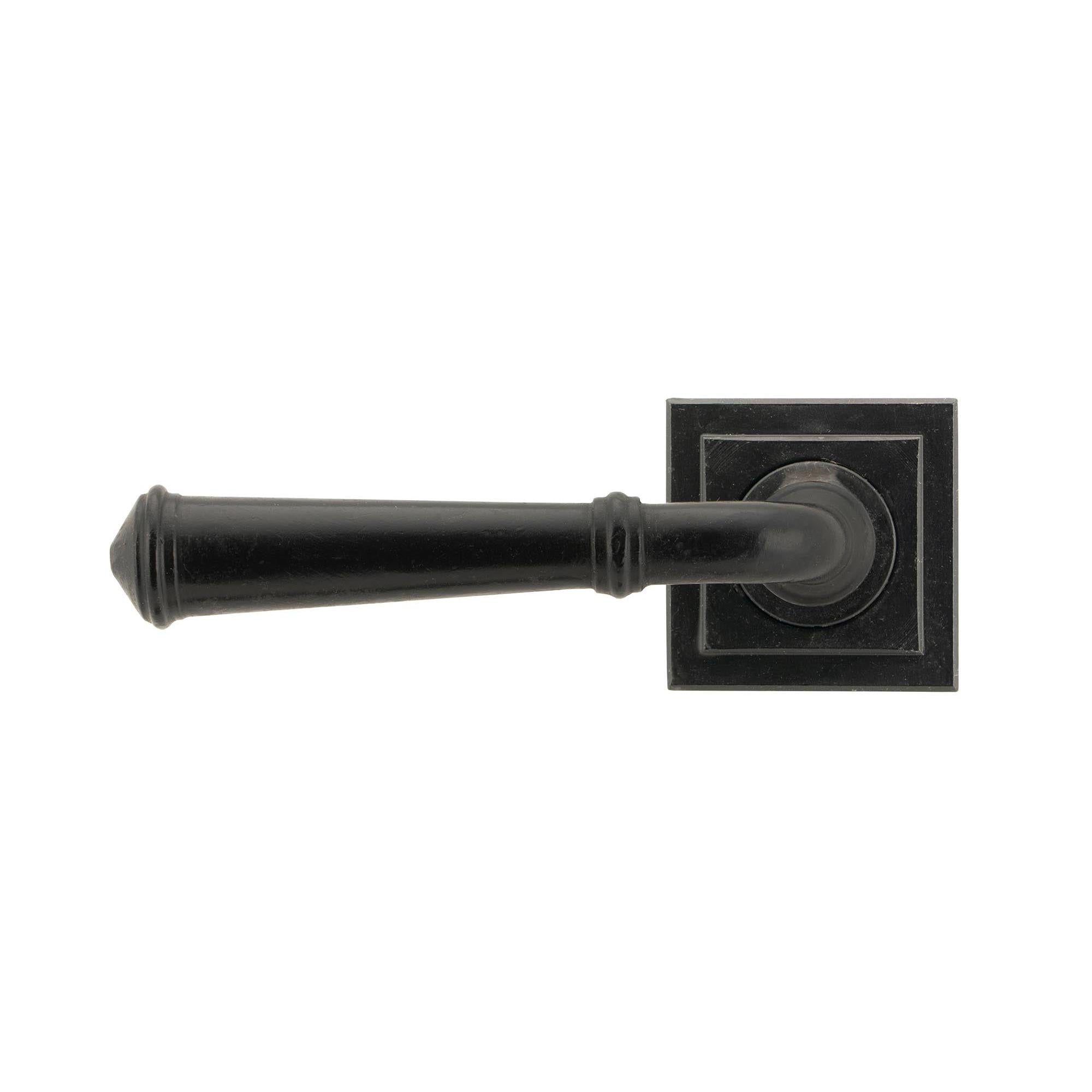External Beeswax Regency Lever on Rose Set (Square) | From The Anvil - Concealed - From The Anvil - Yester Home