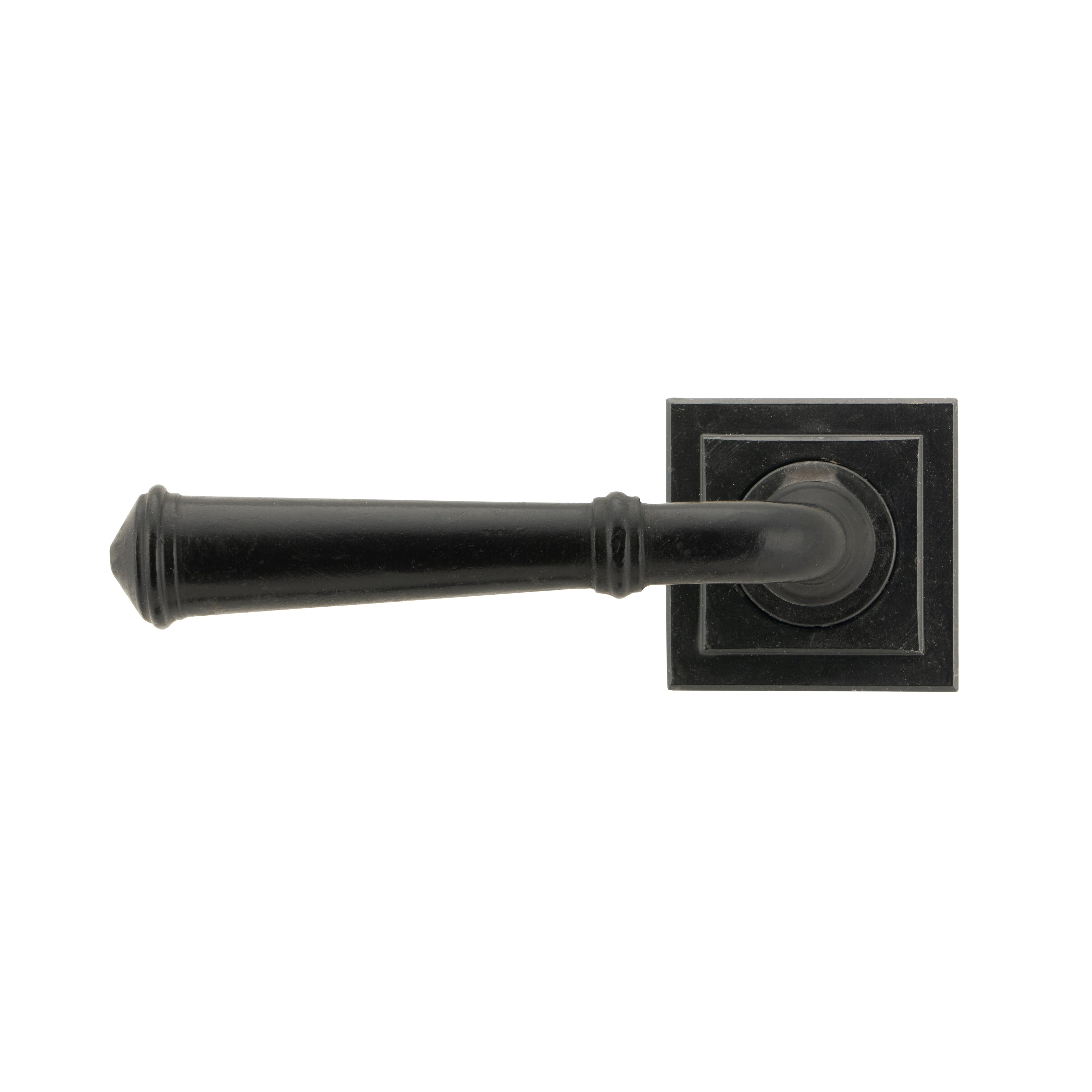 External Beeswax Regency Lever on Rose Set (Square) - Unsprung | From The Anvil-Concealed-Yester Home