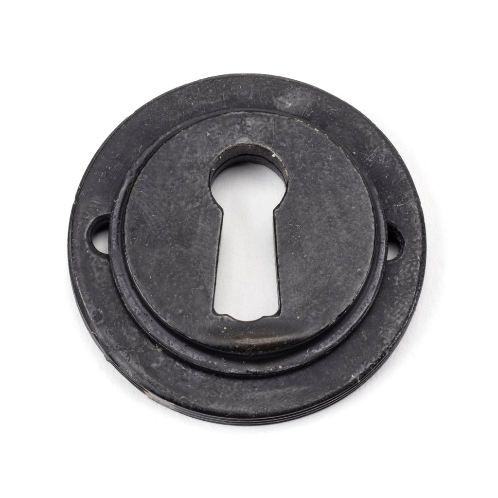 External Beeswax Round Escutcheon (Art Deco) | From The Anvil-Escutcheons-Yester Home