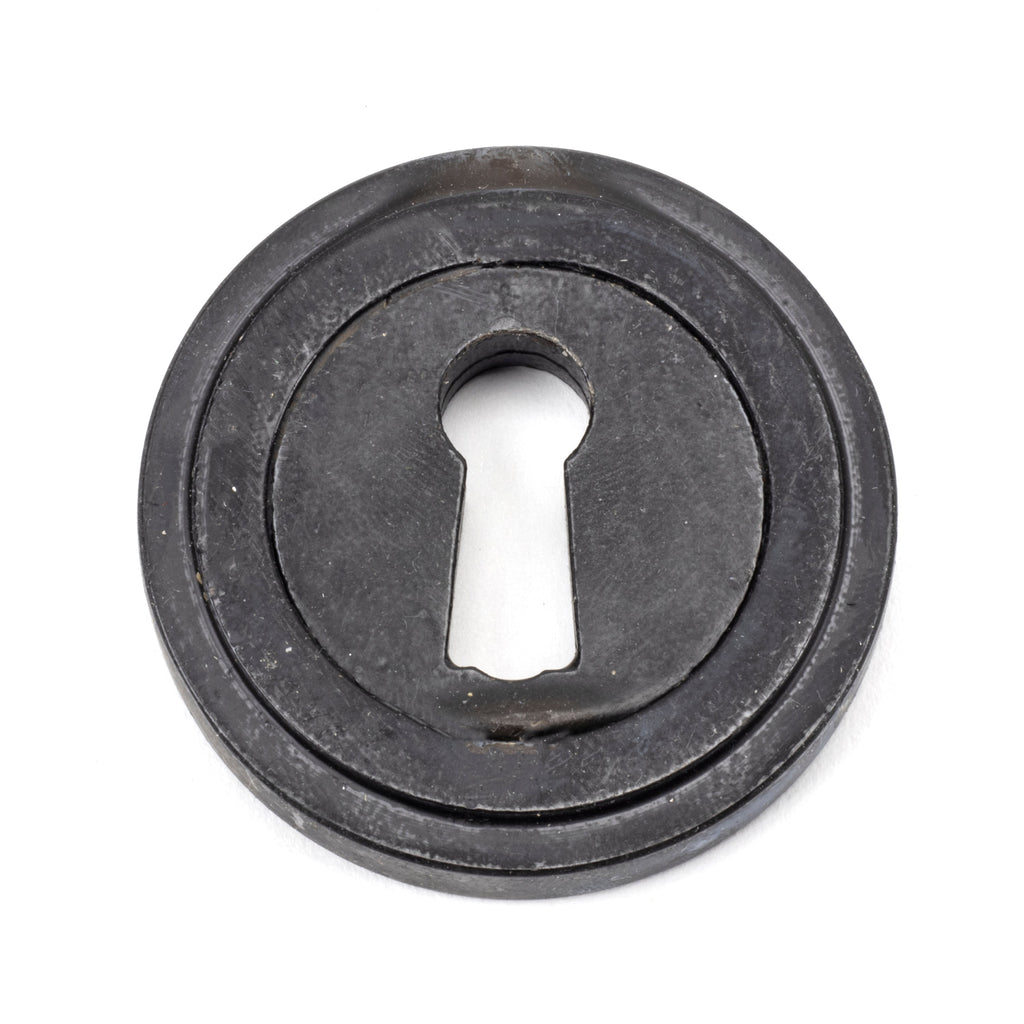 External Beeswax Round Escutcheon (Art Deco) | From The Anvil-Escutcheons-Yester Home
