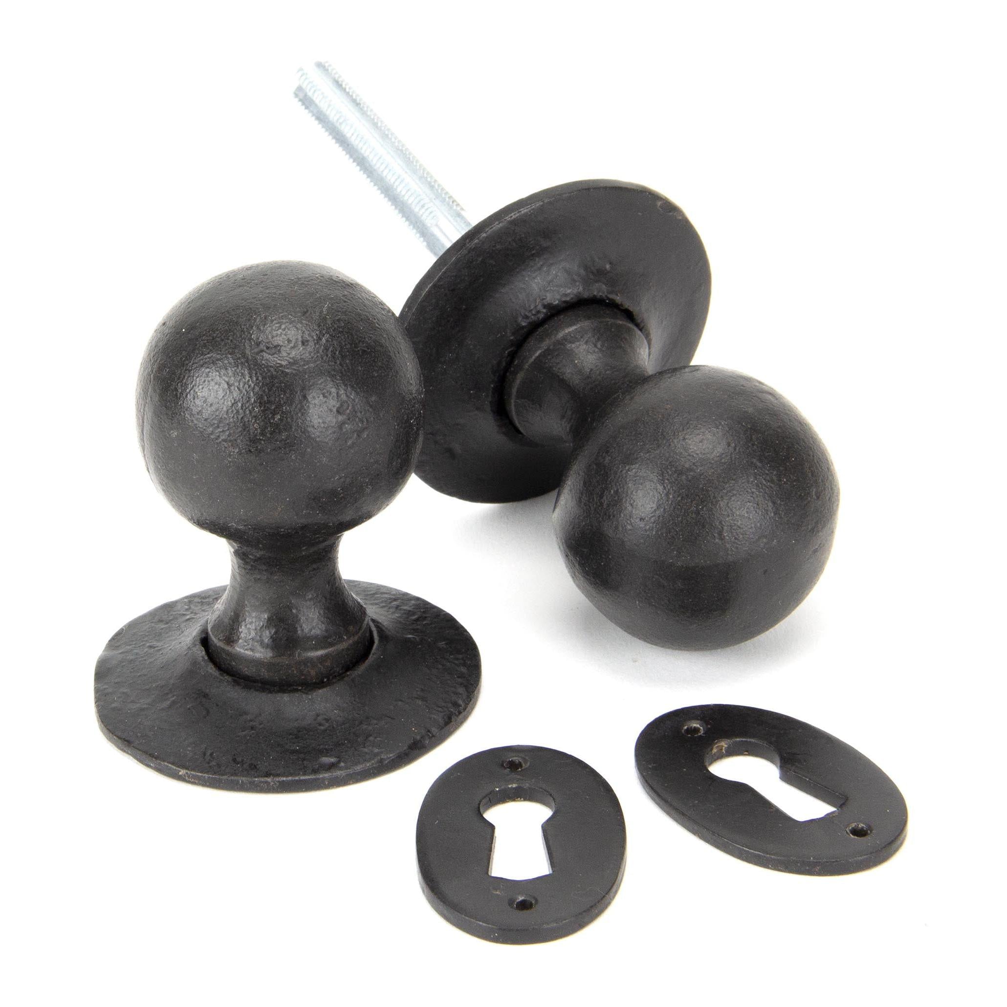 External Beeswax Round Mortice/Rim Knob Set | From The Anvil - Mortice Knobs - From The Anvil - Yester Home