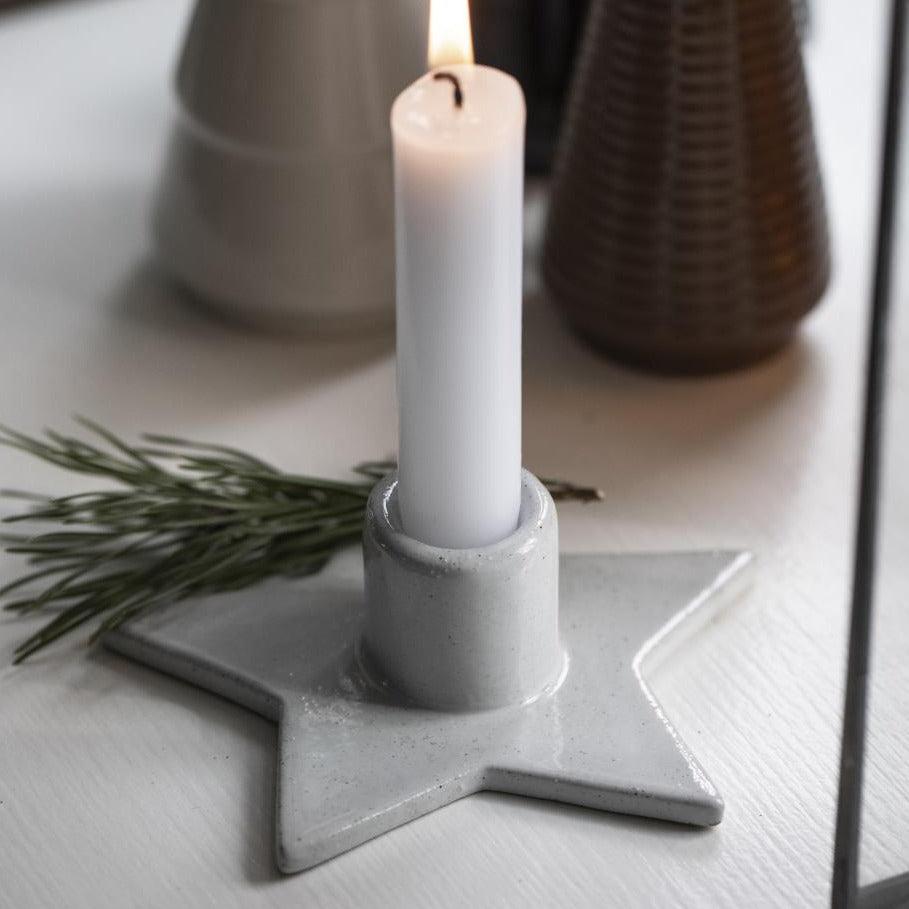 Festive Star Candle Holder-Candle Holders-Yester Home