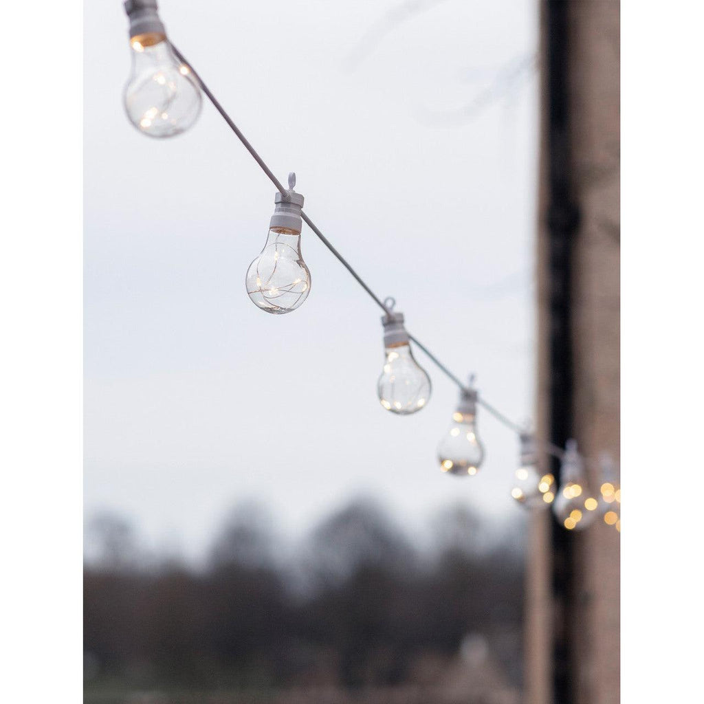 Festoon Lights, Classic - 20 Bulbs in White-Festoon Lights-Yester Home