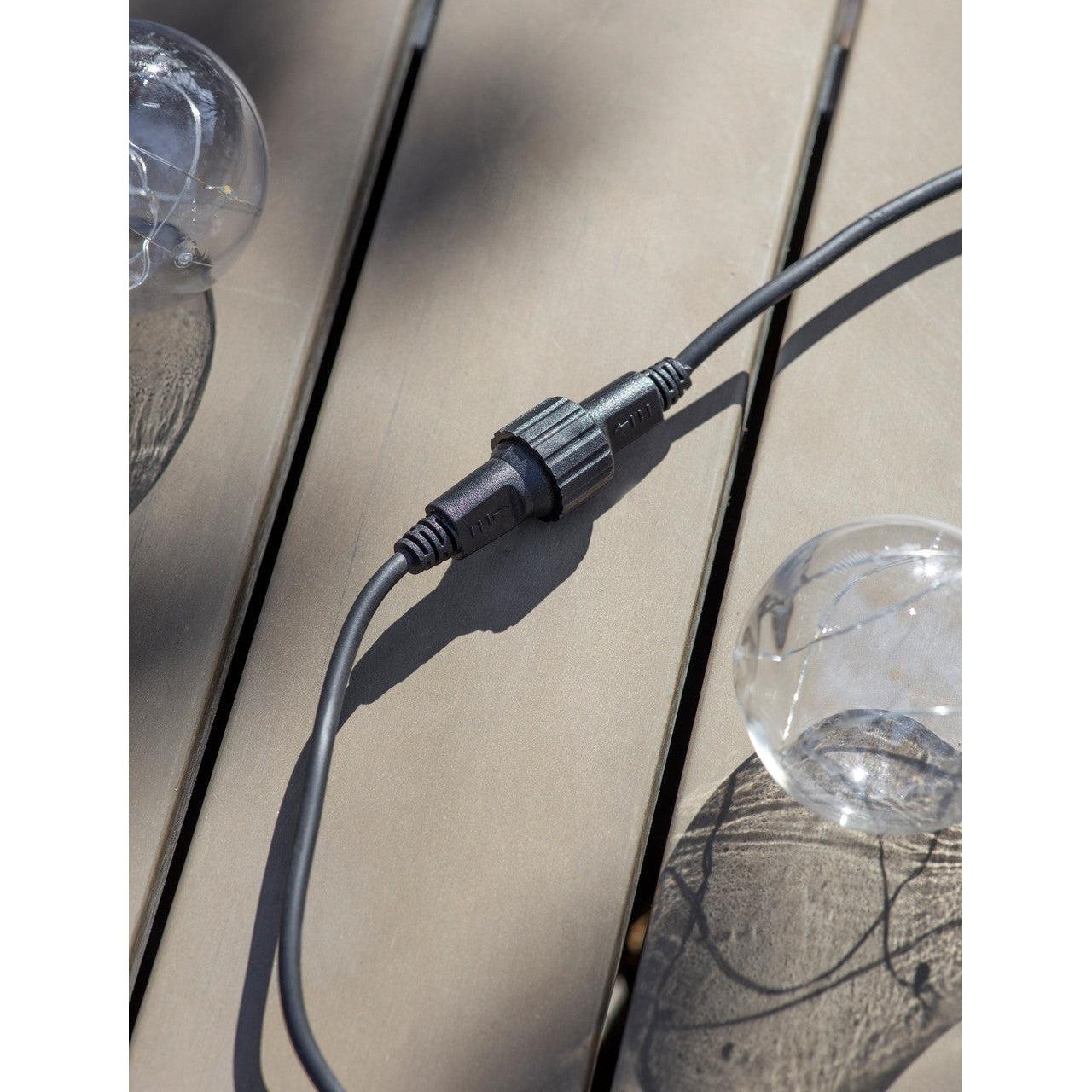 Festoon Lights, Classic Extendable - 20 Bulbs in Black-Festoon Lights-Yester Home
