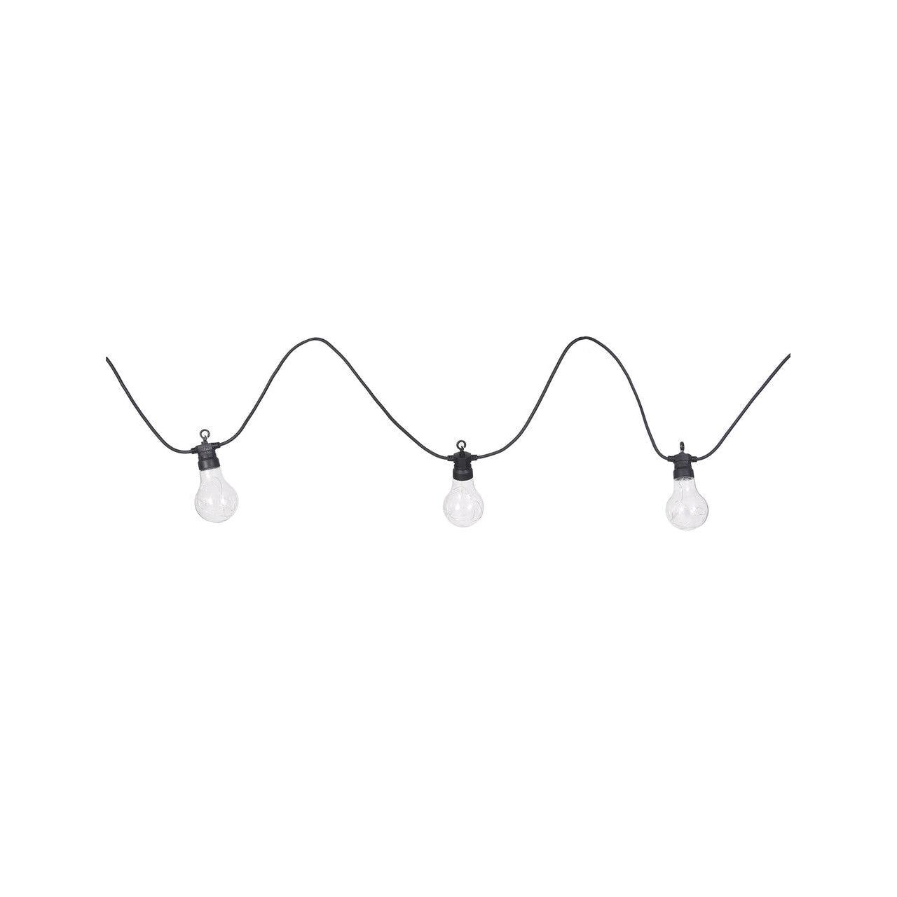 Festoon Lights, Classic Extendable - 20 Bulbs in Black-Festoon Lights-Yester Home