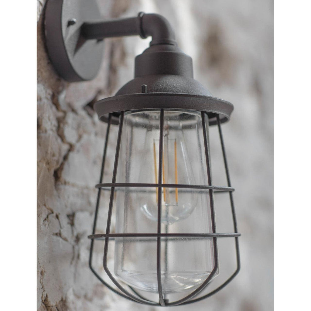 Finsbury Wall Light in Charcoal - Steel-Outdoor Lighting-Yester Home