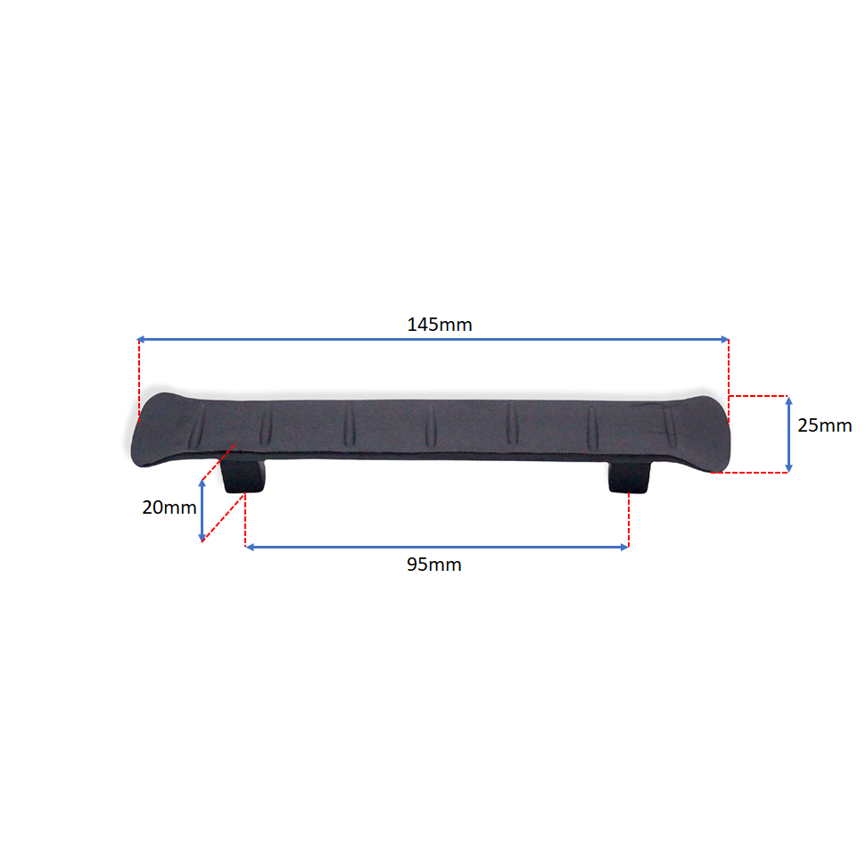 Flamingo Pull Handle 145mm Matt Black-Cabinet Handles-Yester Home