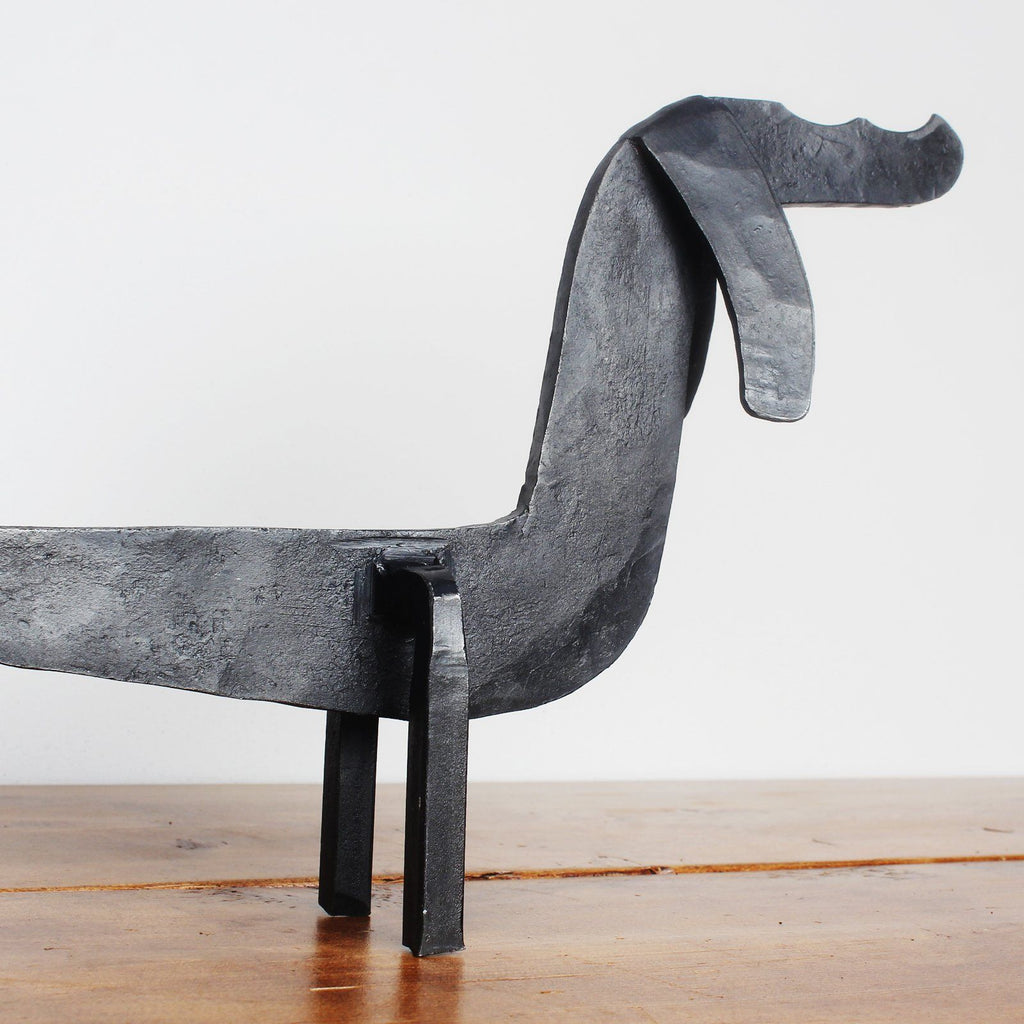 Forged Iron Dachshund Boot Scraper-Boot Pulls & Scrapers-Yester Home