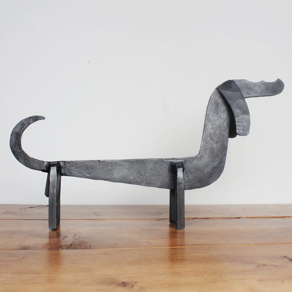 Forged Iron Dachshund Boot Scraper-Boot Pulls & Scrapers-Yester Home