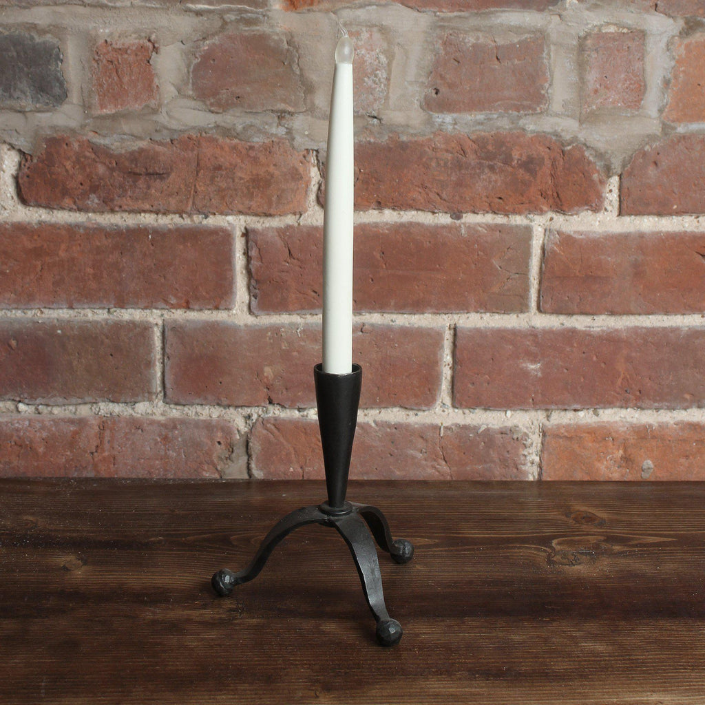 Forged Iron Tri Candle Holder-Candle Holders-Yester Home