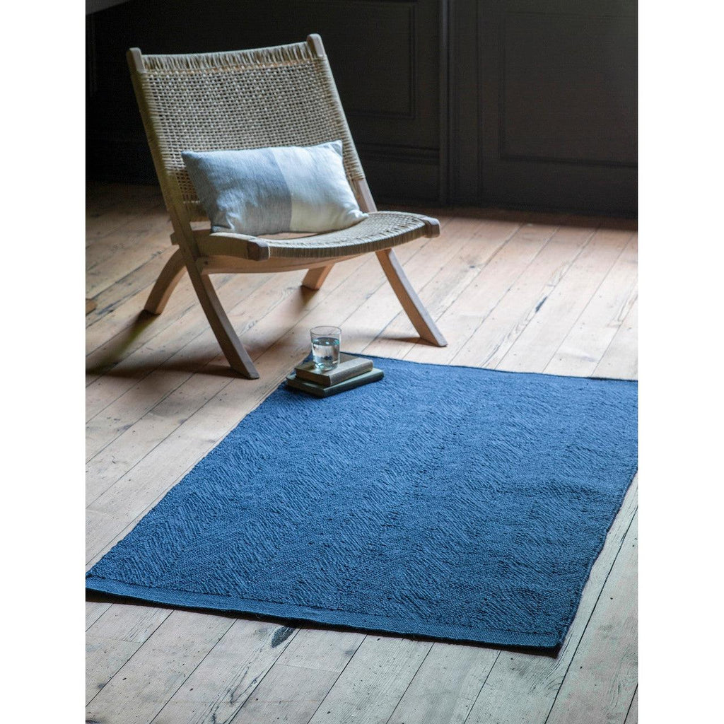 Fyfield Rug 90 x 150cm in Ink - Recycled Plastic-Rugs & Runners-Yester Home