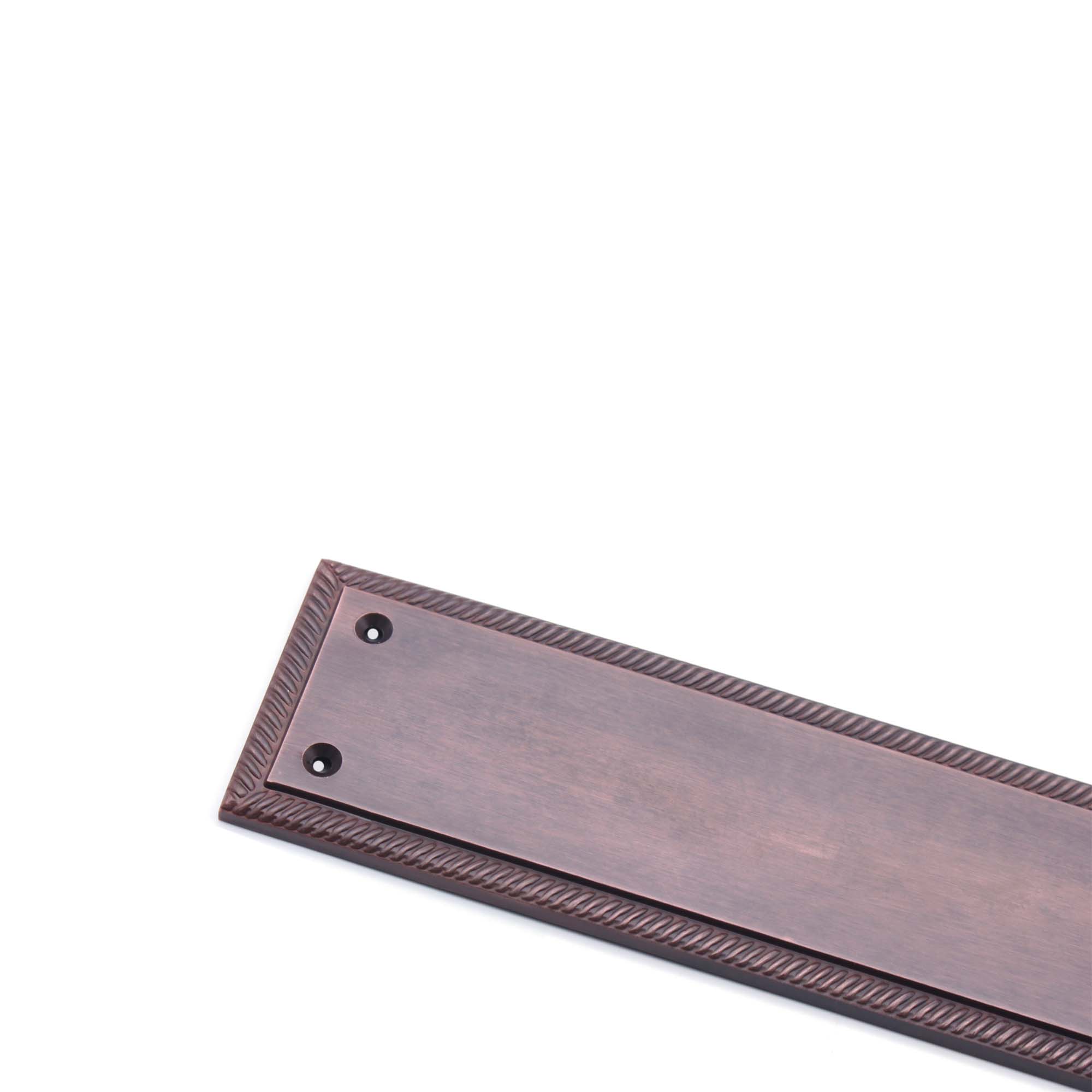 Georgian Finger Plate 285mm Aged Bronze-Finger Plates & Letter Plates-Yester Home