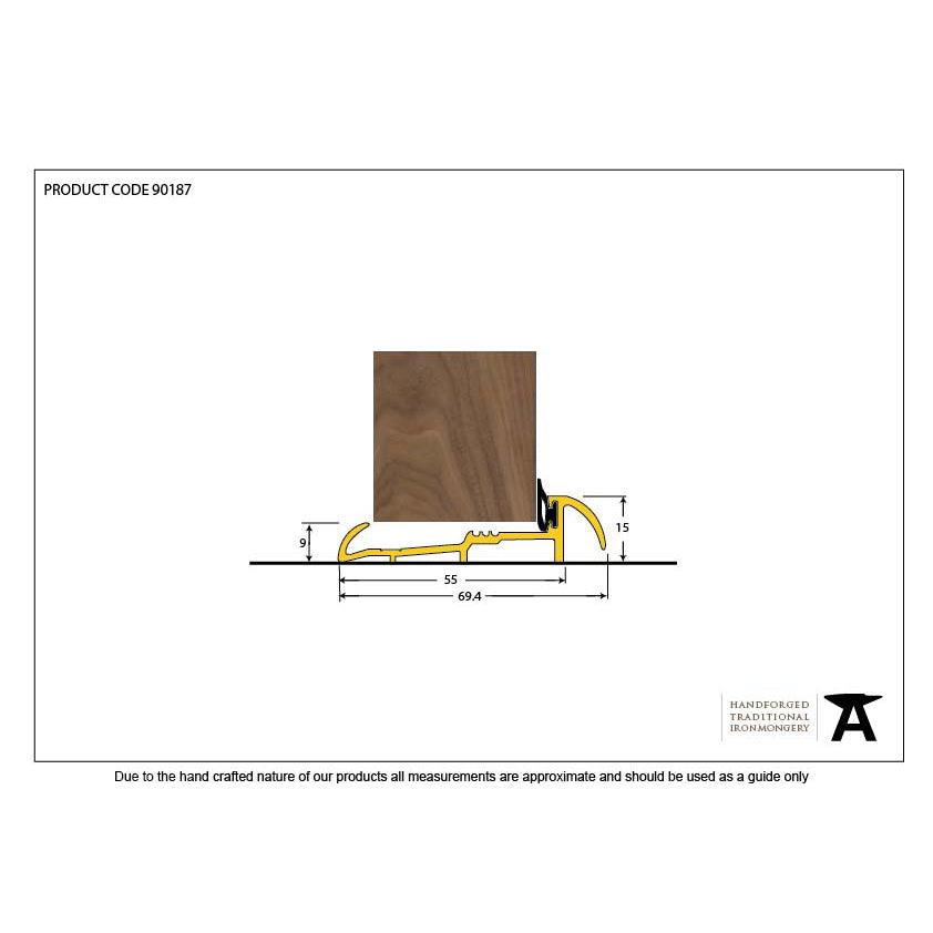 Gold 1219mm OUM/4 Threshold | From The Anvil-Thresholds-Yester Home