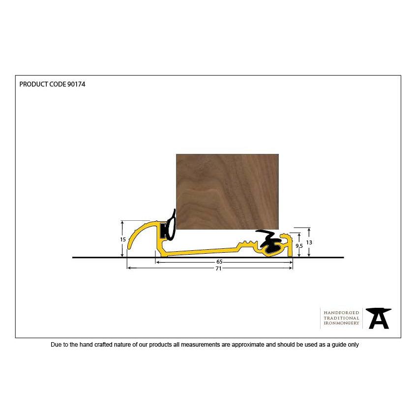 Gold 1829mm Macclex 15/56 Threshold | From The Anvil-Thresholds-Yester Home