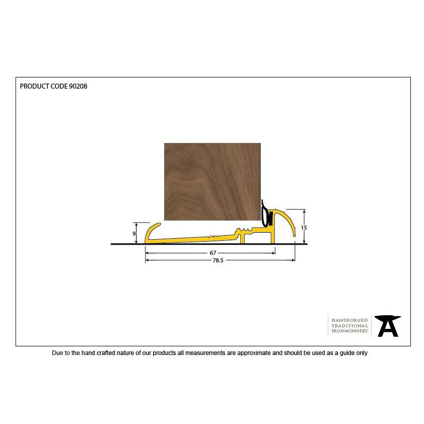 Gold 2134mm OUM/6 Threshold | From The Anvil-Thresholds-Yester Home