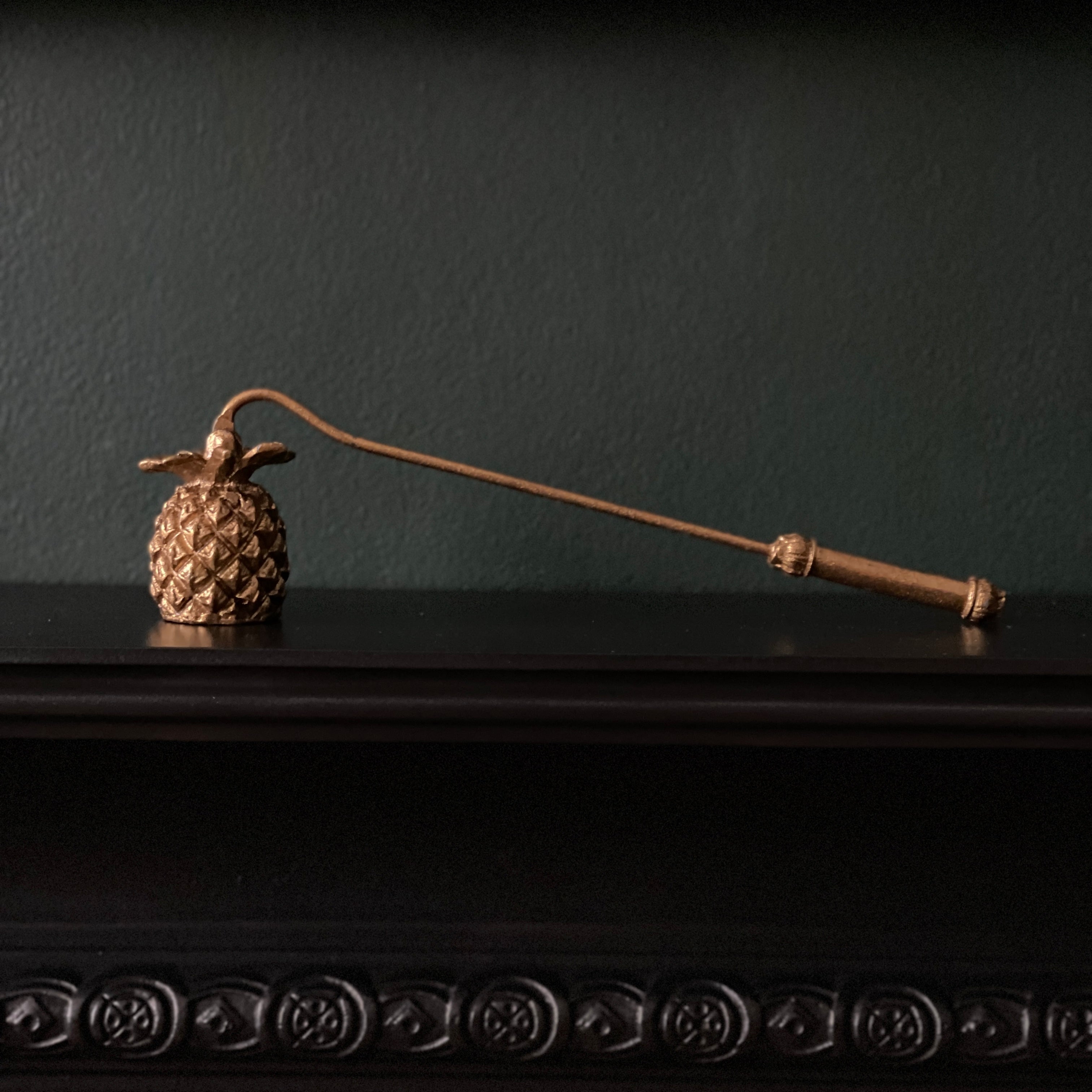 Gold Pineapple Candle Snuffer-Candle Snuffers-Yester Home