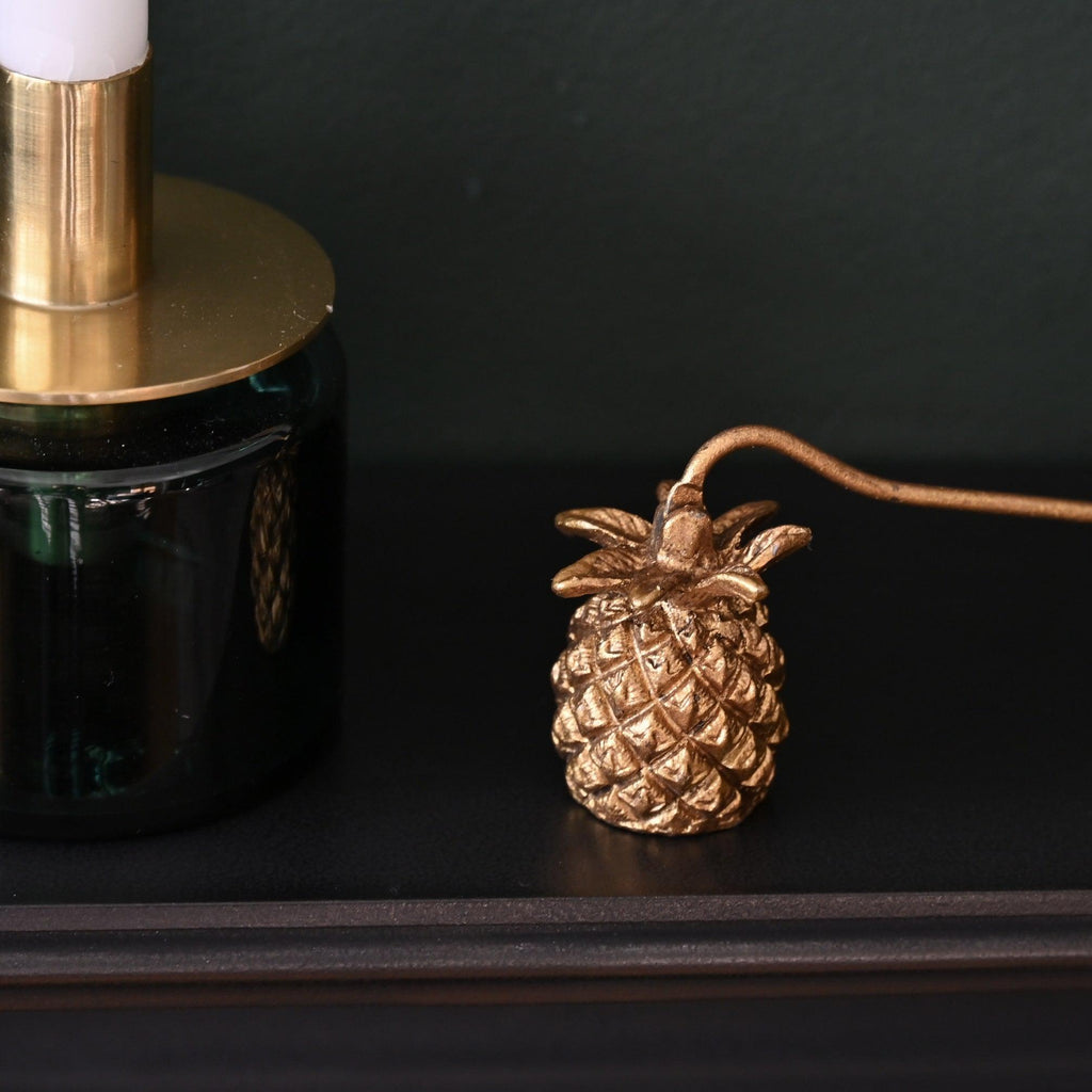Gold Pineapple Candle Snuffer-Candle Snuffers-Yester Home