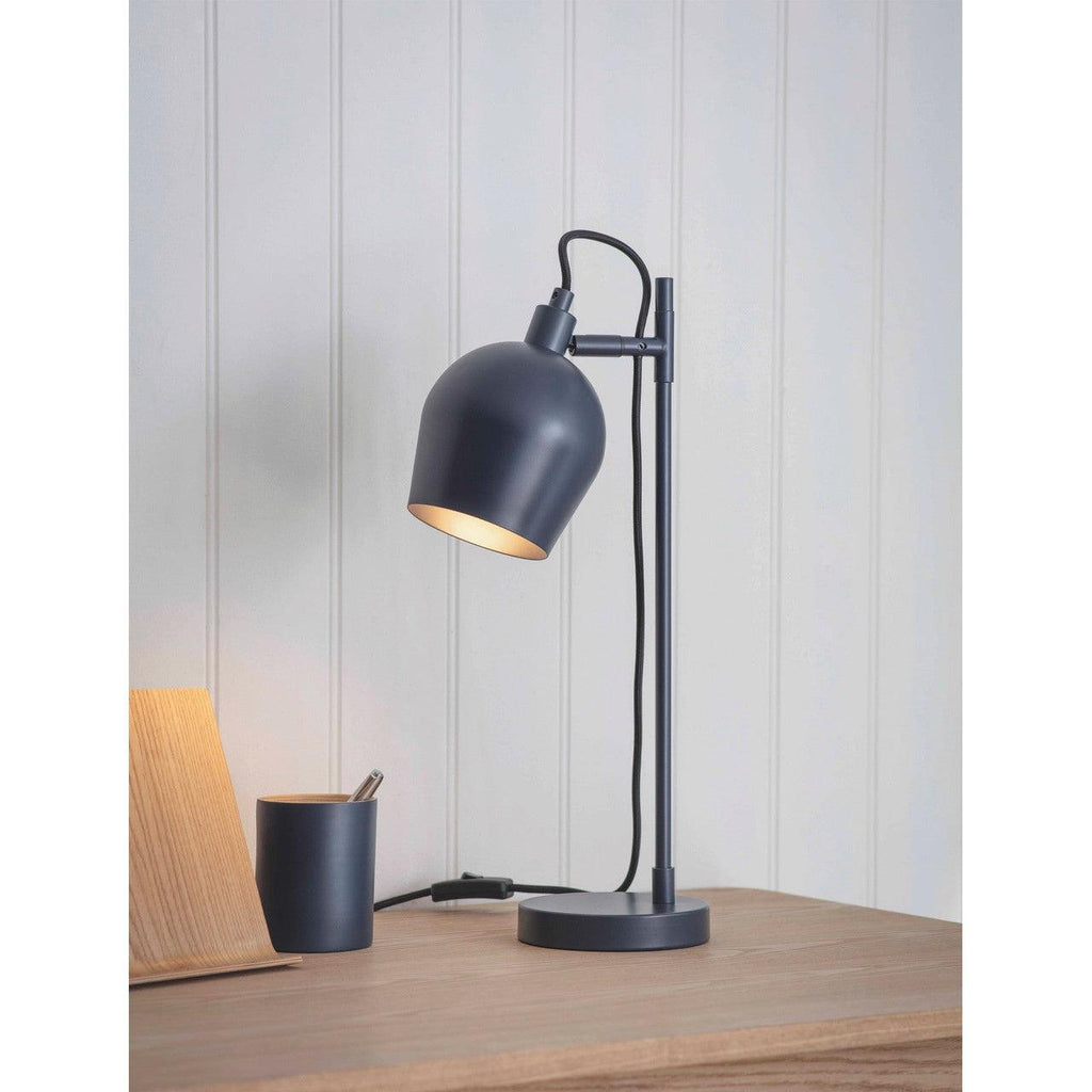 Grafton Desk Lamp in Ink - Steel-Table & Desk Lamps-Yester Home