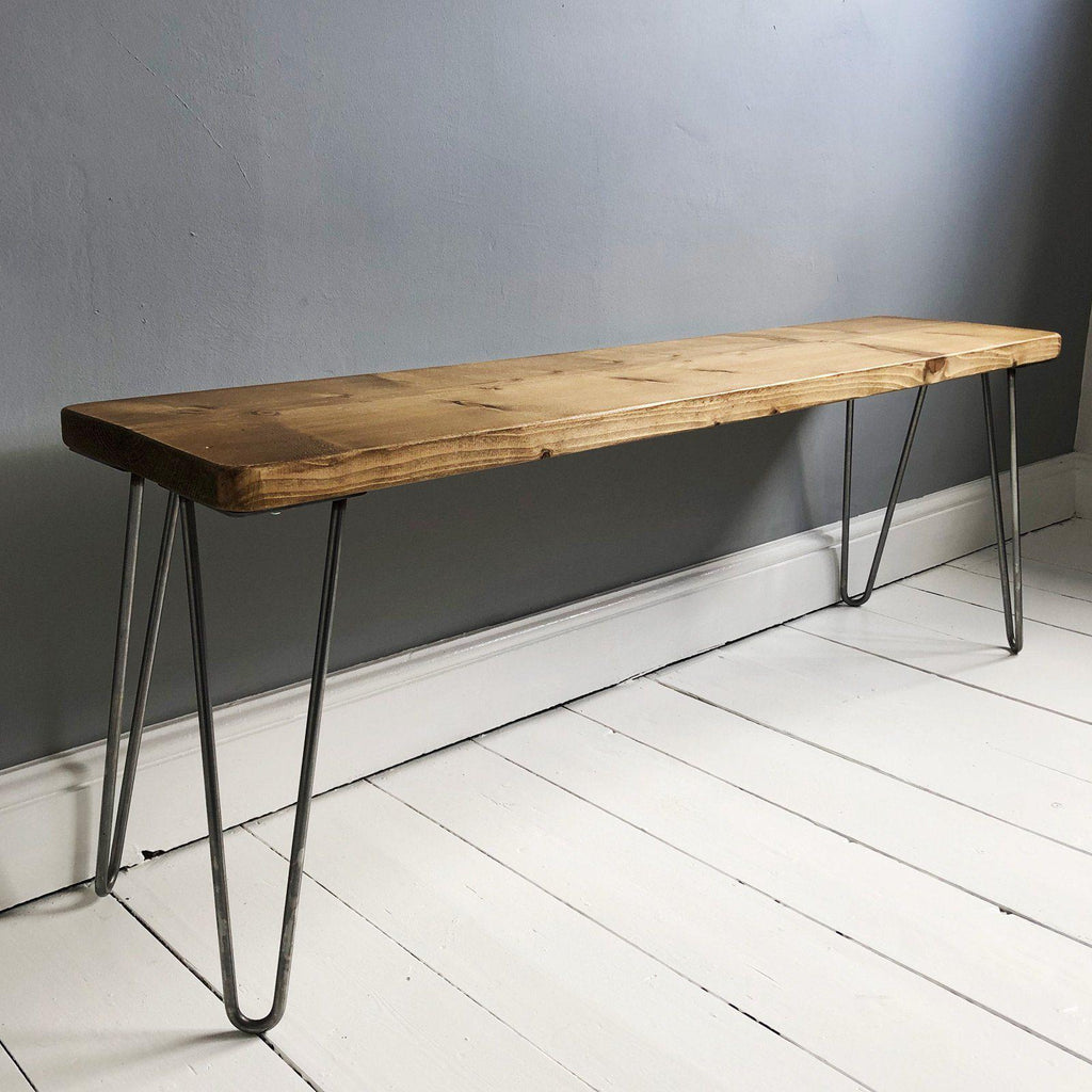 Hairpin Scaffold Bench-Furniture-Yester Home