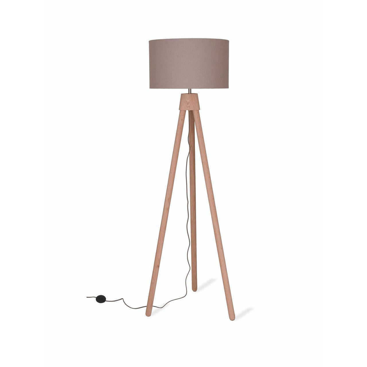 Hambledon Floor Lamp - Oak-Floor Lights-Yester Home
