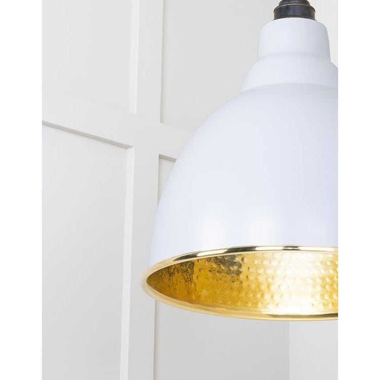 Hammered Brass Brindley Cluster Pendant in Birch | From The Anvil-Cluster Pendants-Yester Home
