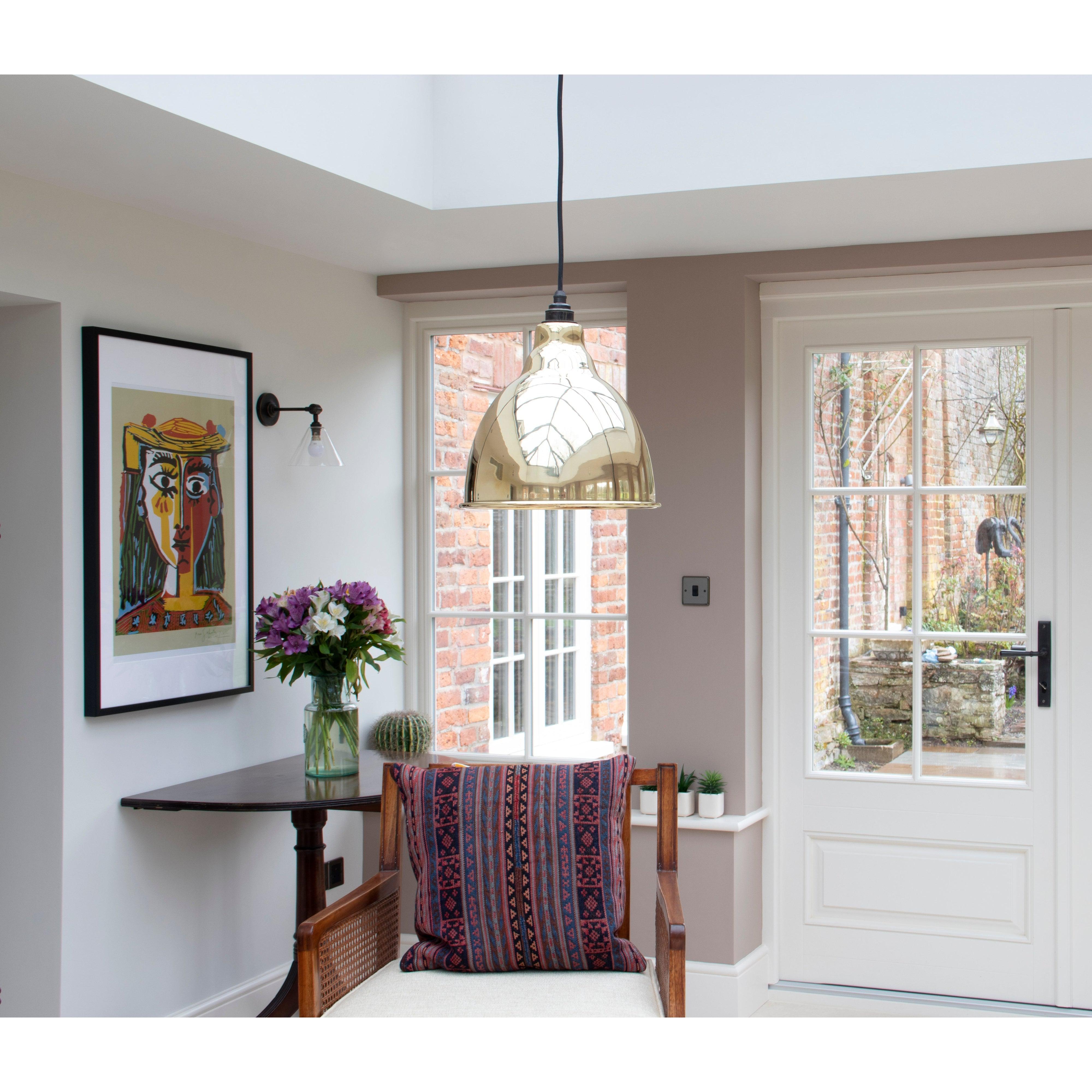 Hammered Brass Brindley Pendant | From The Anvil-Brindley-Yester Home
