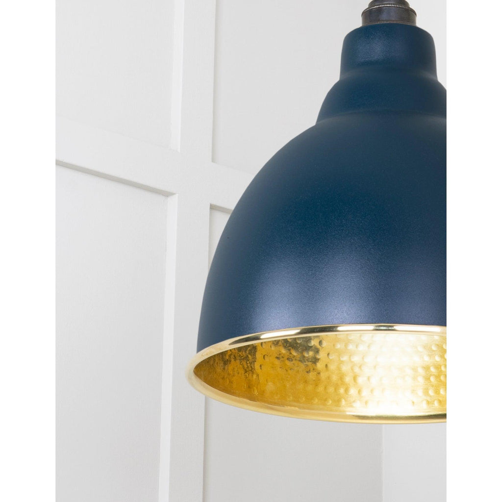 Hammered Brass Brindley Pendant in Dusk | From The Anvil-Brindley-Yester Home