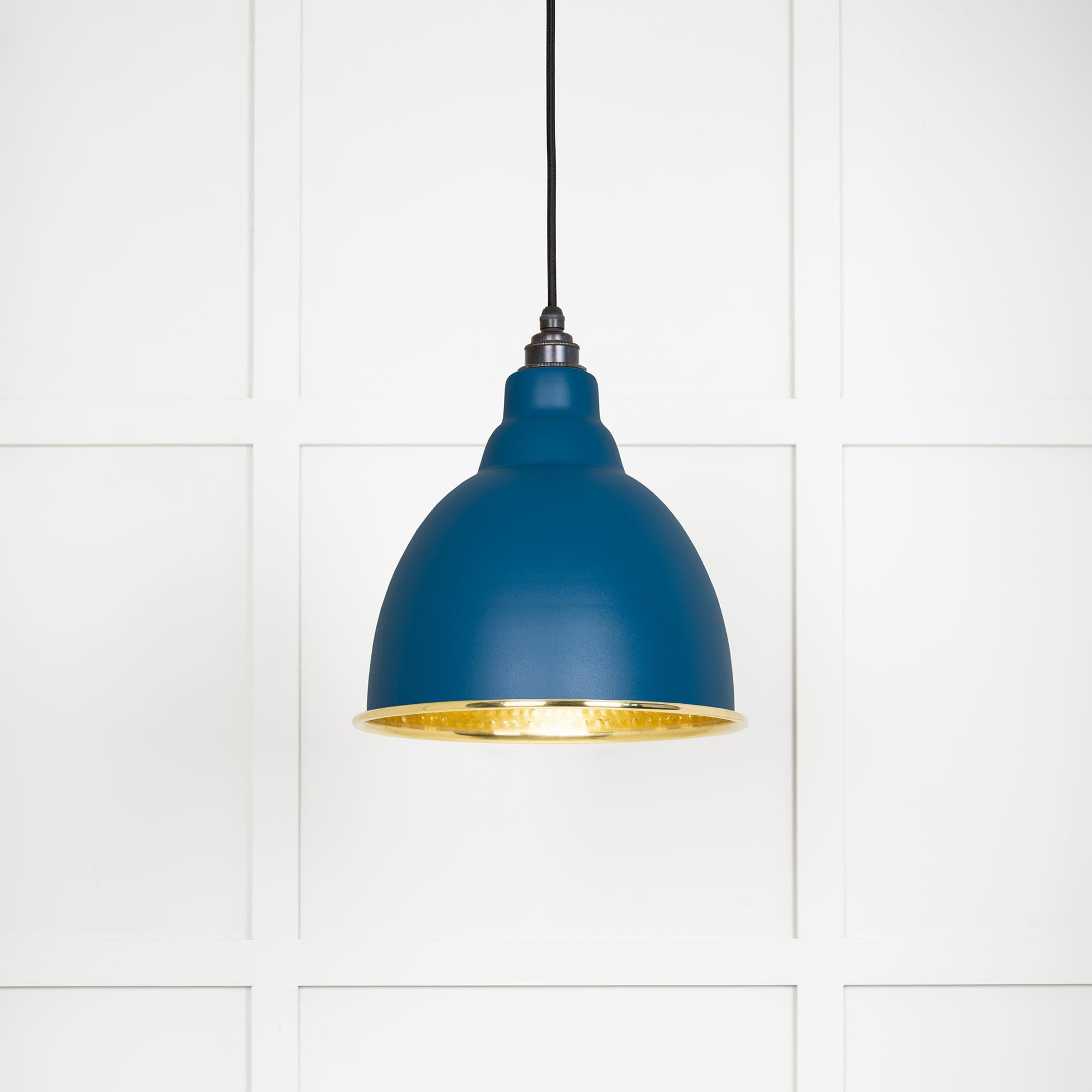 Hammered Brass Brindley Pendant in Upstream | From The Anvil - Brindley - From The Anvil - Yester Home