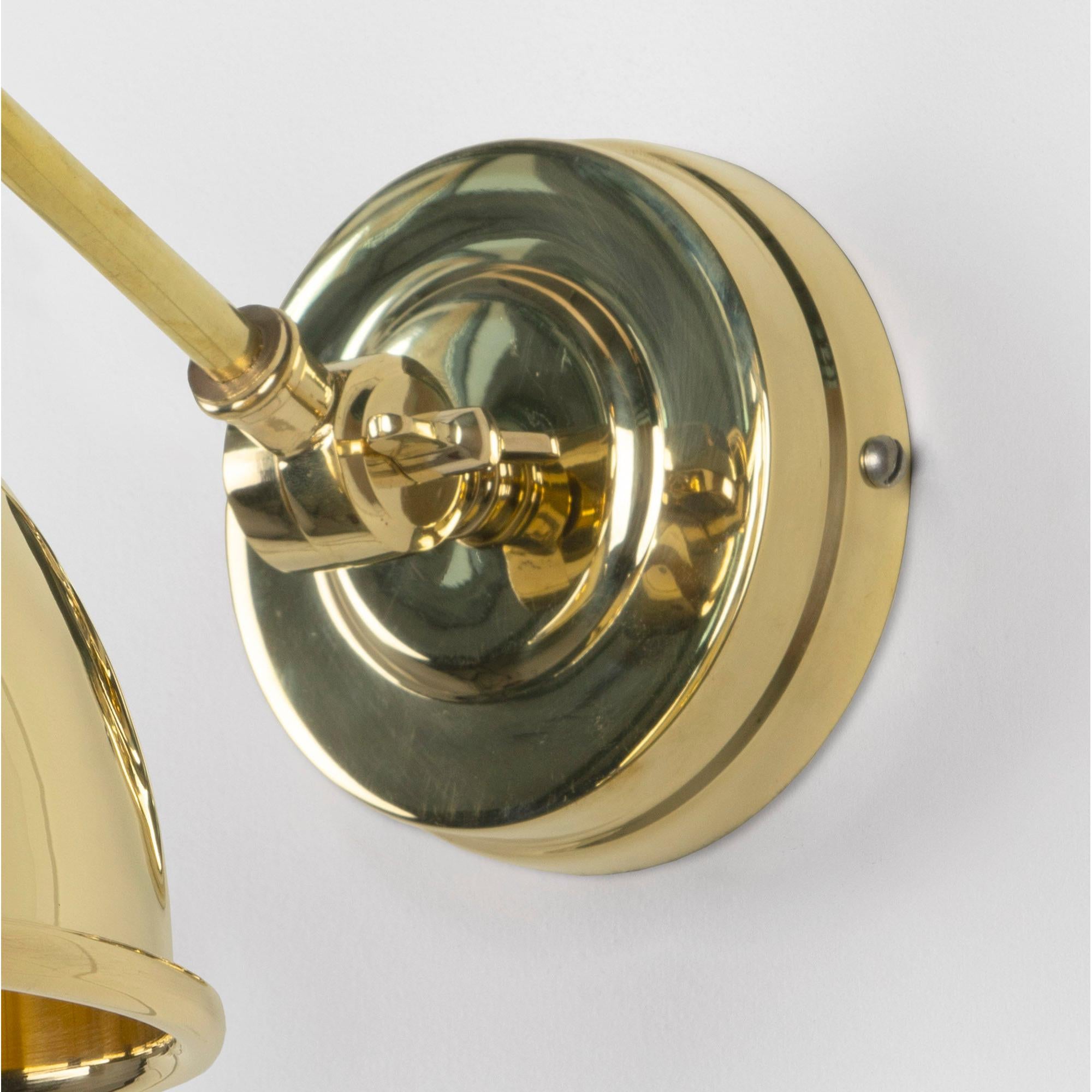 Hammered Brass Brindley Wall Light | From The Anvil - Wall Lights - From The Anvil - Yester Home