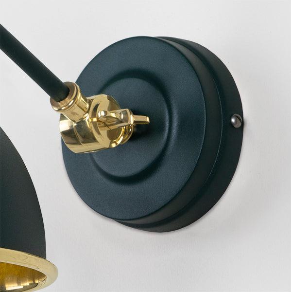Hammered Brass Brindley Wall Light in Dingle | From The Anvil-Wall Lights-Yester Home