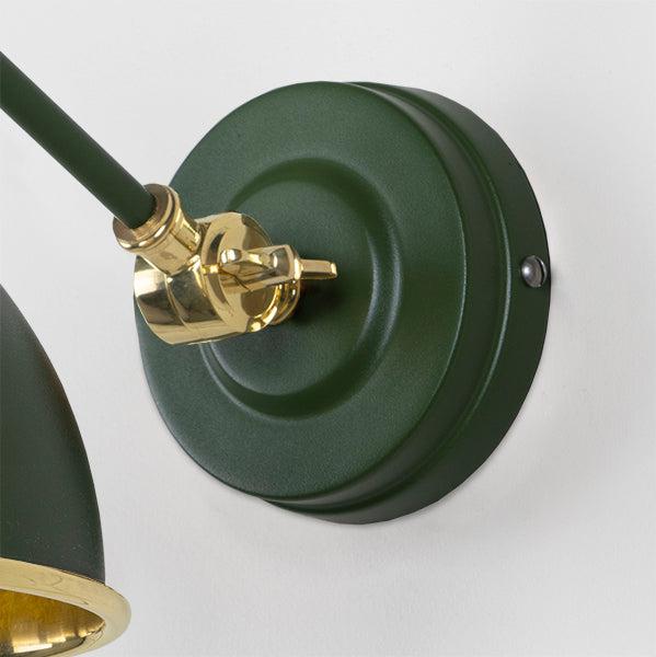 Hammered Brass Brindley Wall Light in Heath | From The Anvil-Wall Lights-Yester Home
