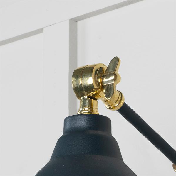 Hammered Brass Brindley Wall Light in Soot | From The Anvil-Wall Lights-Yester Home