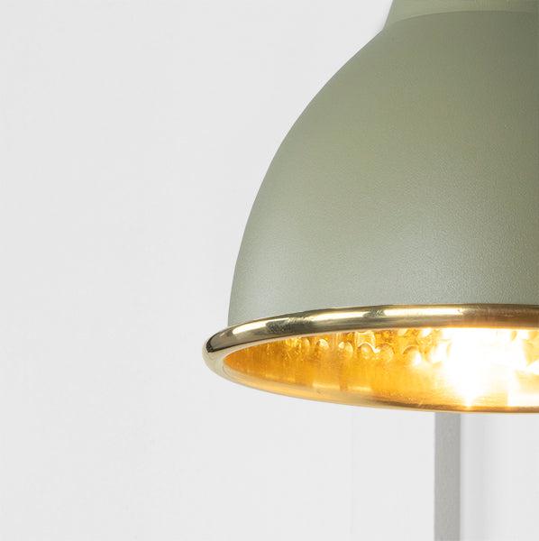 Hammered Brass Brindley Wall Light in Tump | From The Anvil-Wall Lights-Yester Home
