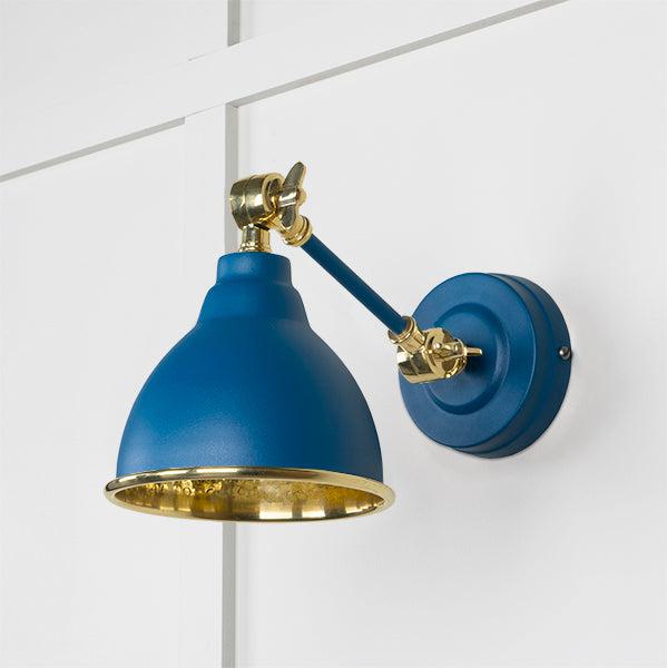 Hammered Brass Brindley Wall Light in Upstream | From The Anvil-Wall Lights-Yester Home